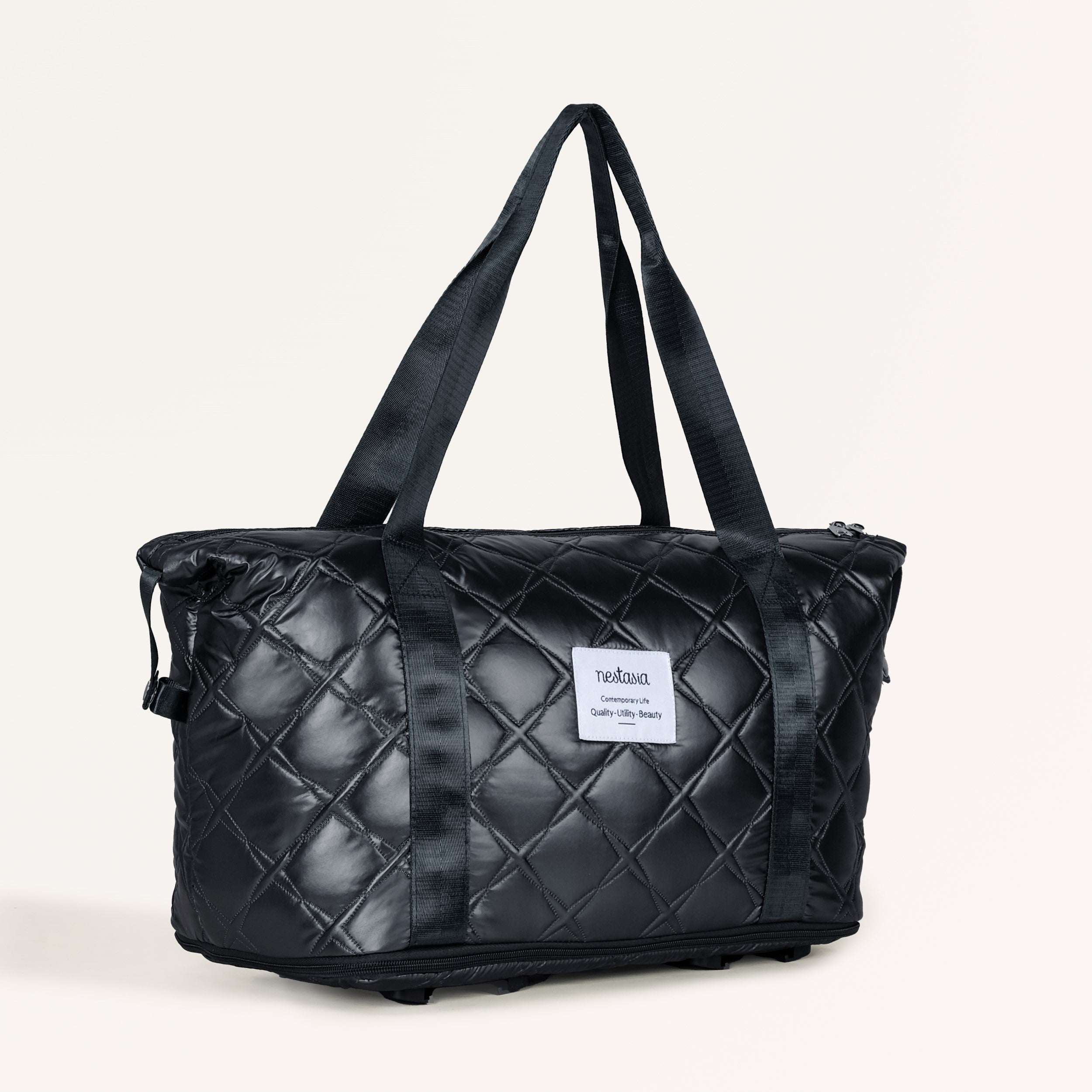 Nestasia Movo Travel Bag With Removable Wheels Metallic Black - view 2
