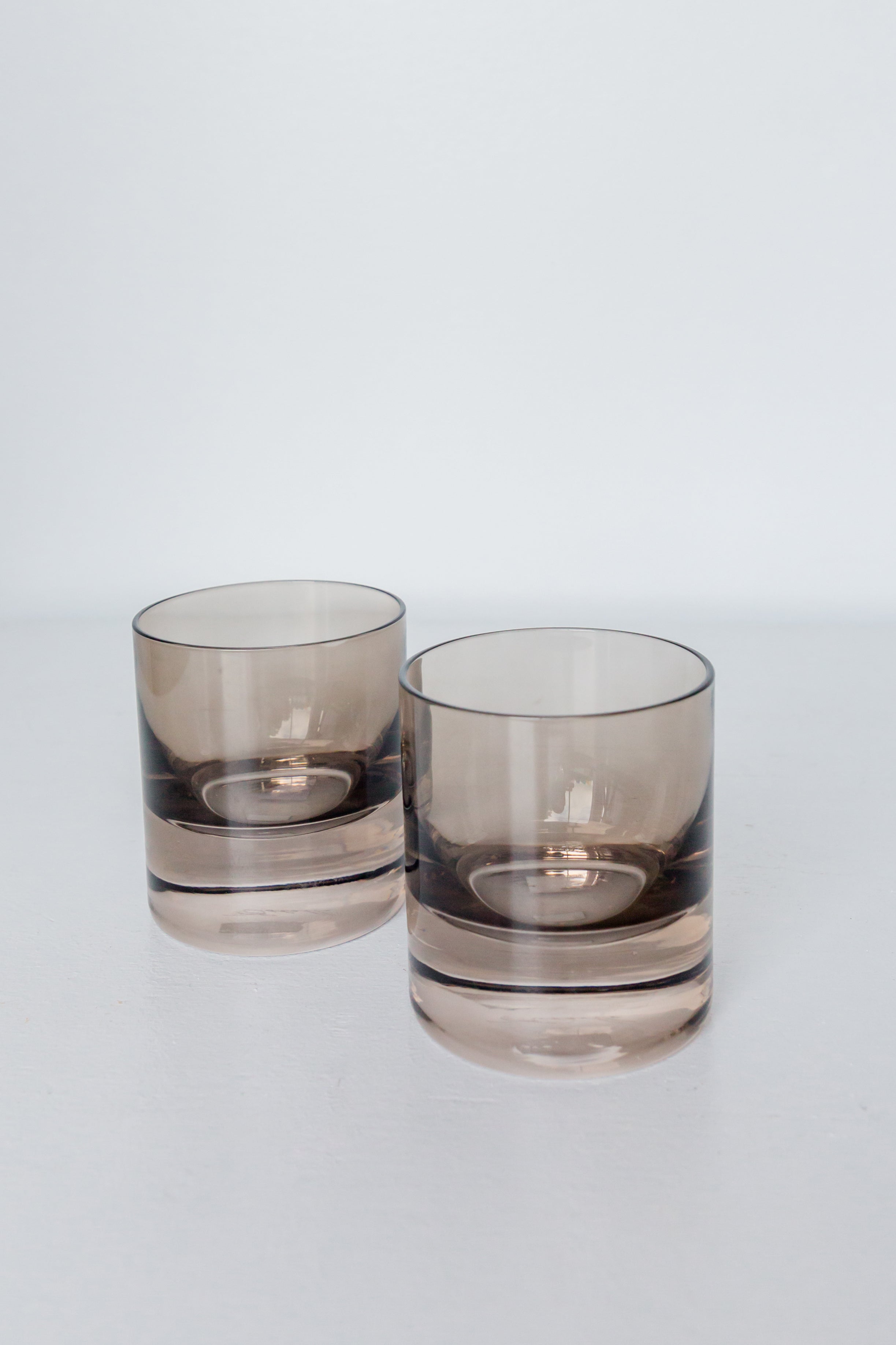 Estelle Colored Glass Estelle Colored Rocks Glass - Set of 2 {Gray Smoke}