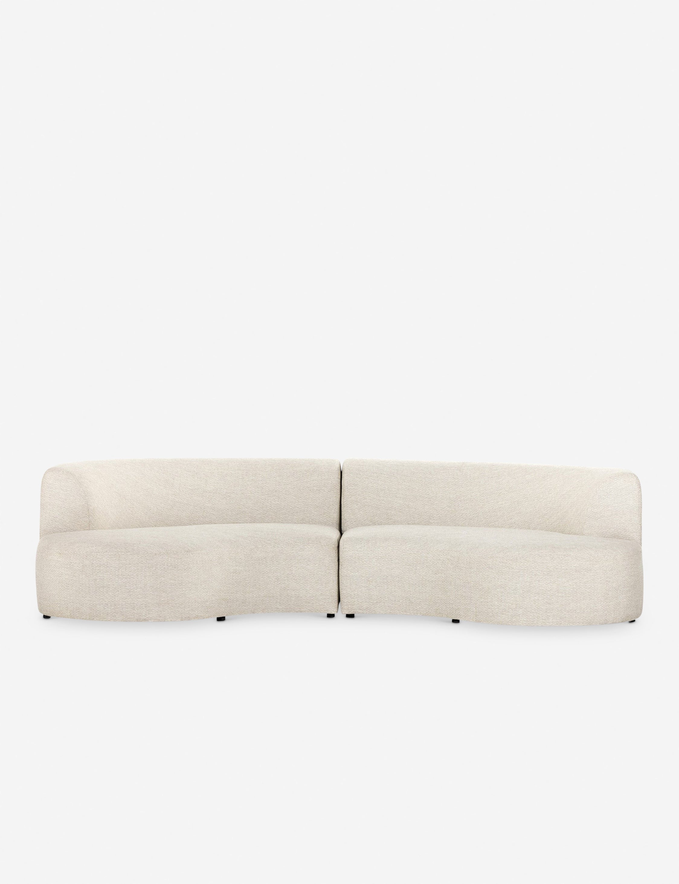 Diaz indoor outdoor – Lulu and Georgia Diaz Indoor / Outdoor Curved Sectional Sofa