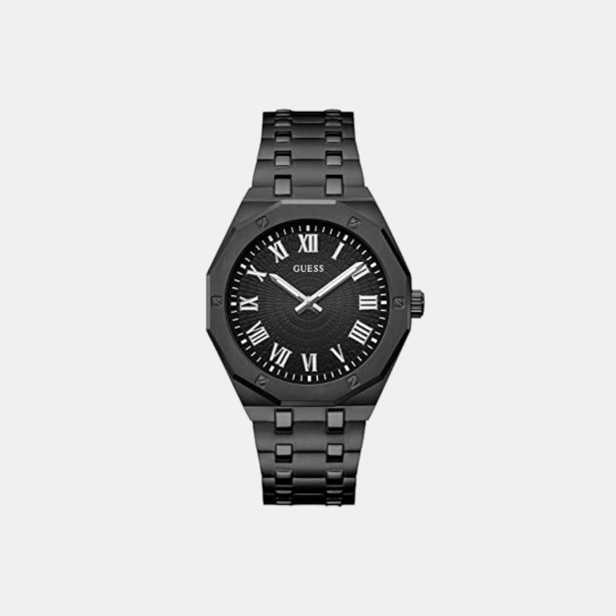 Guess Asset Men Quartz Black Dial Analog Stainless Steel Watch GW0575G3