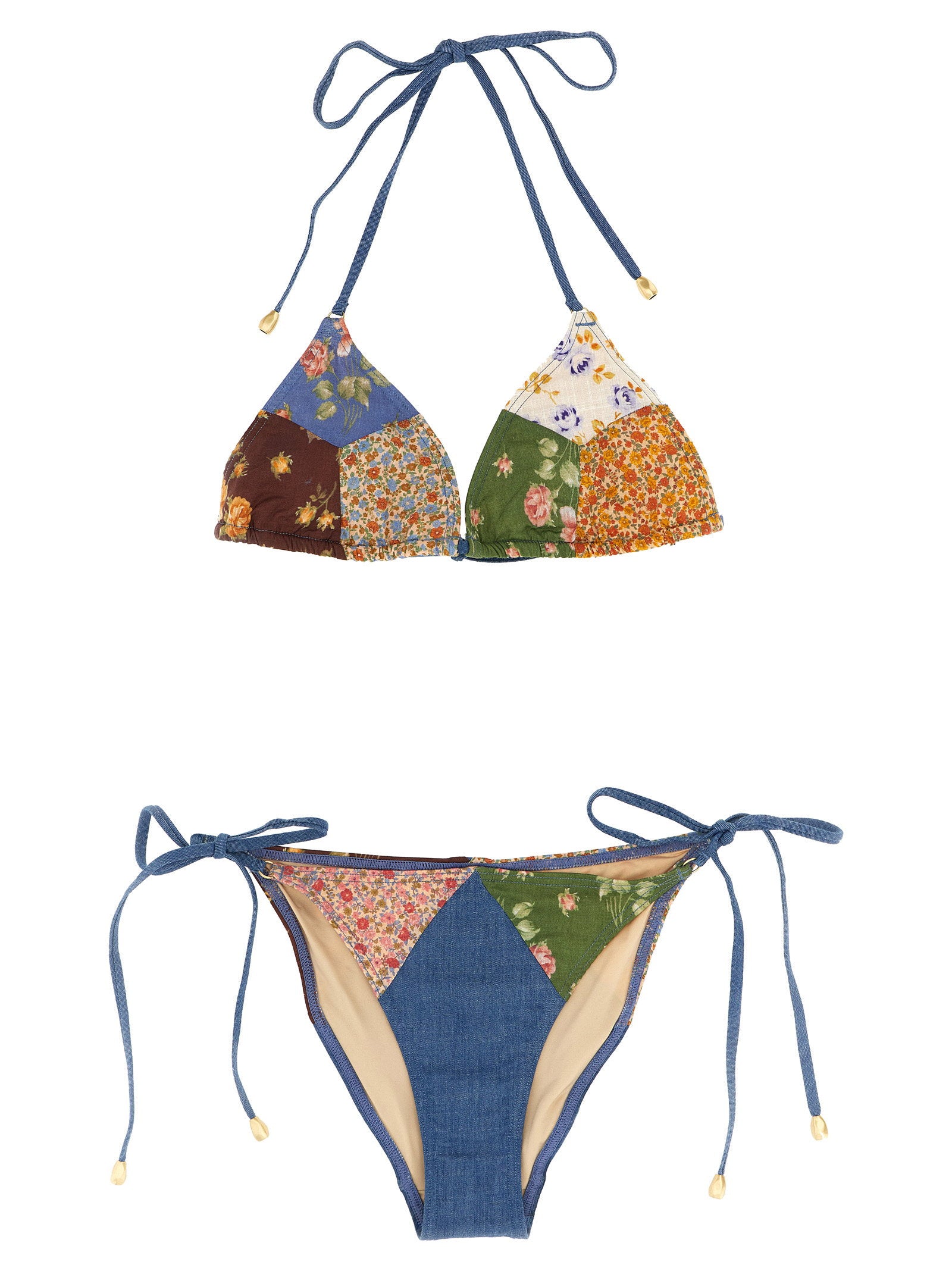 Zimmermann Lucky Cotton Mini Tri Bikini – 100% cotton