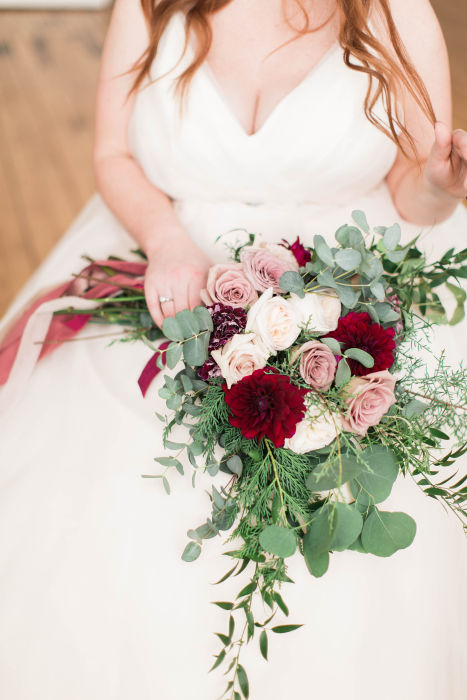 fiftyflowers.com Lush Winter Wedding