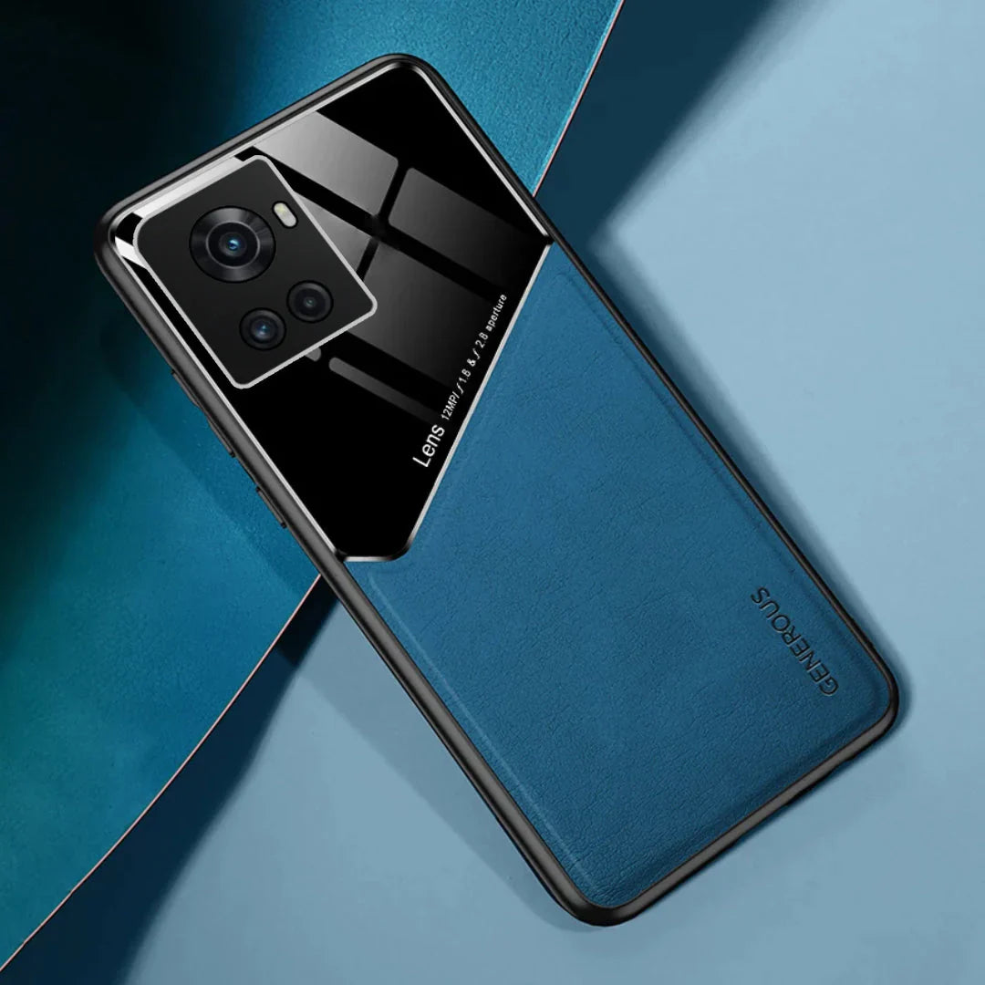 OnePlus 10R Vintage Leather Magnetic Holder Case - view 2