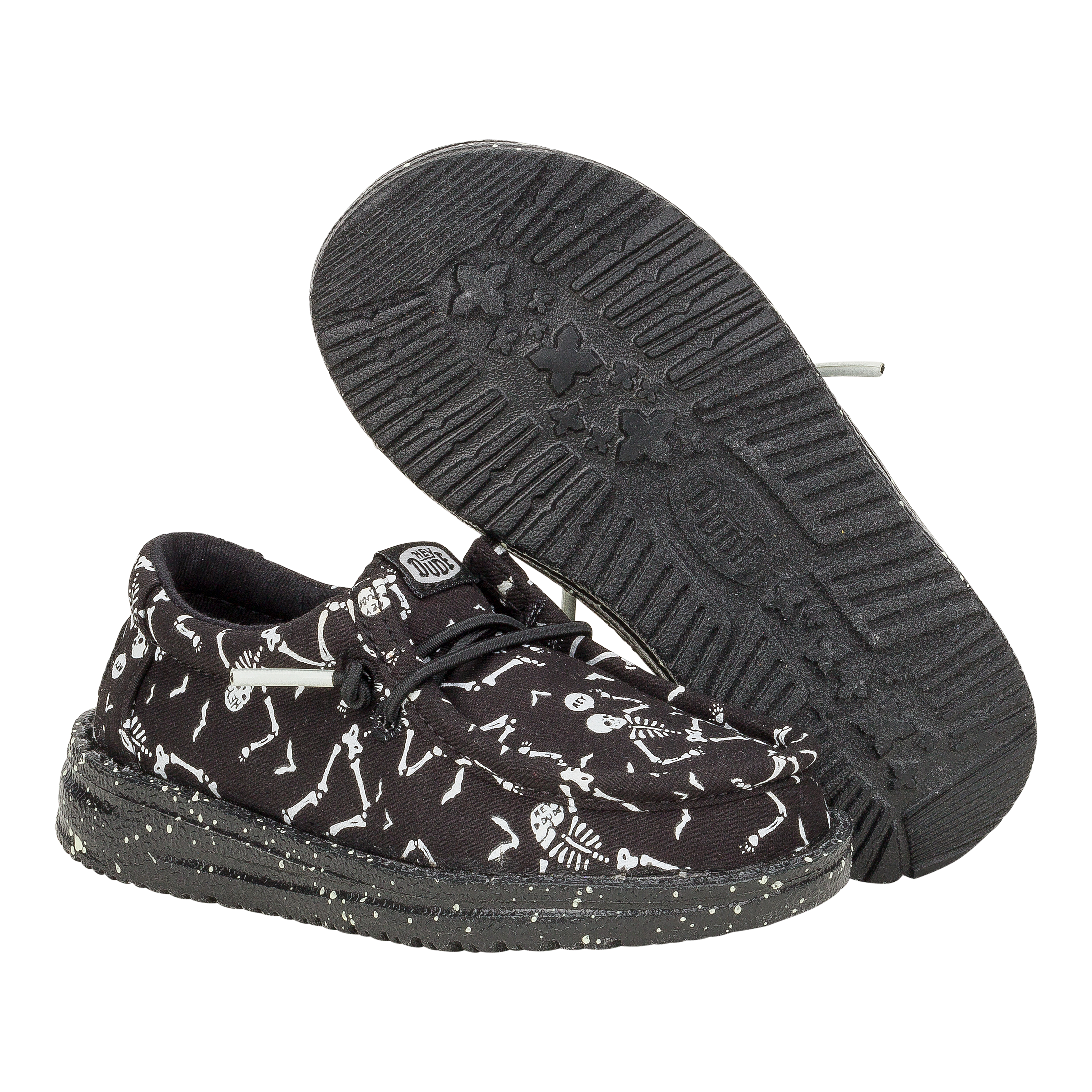 HEYDUDE shoes Wally Toddler Skeletons - Skeletons Black - view 3