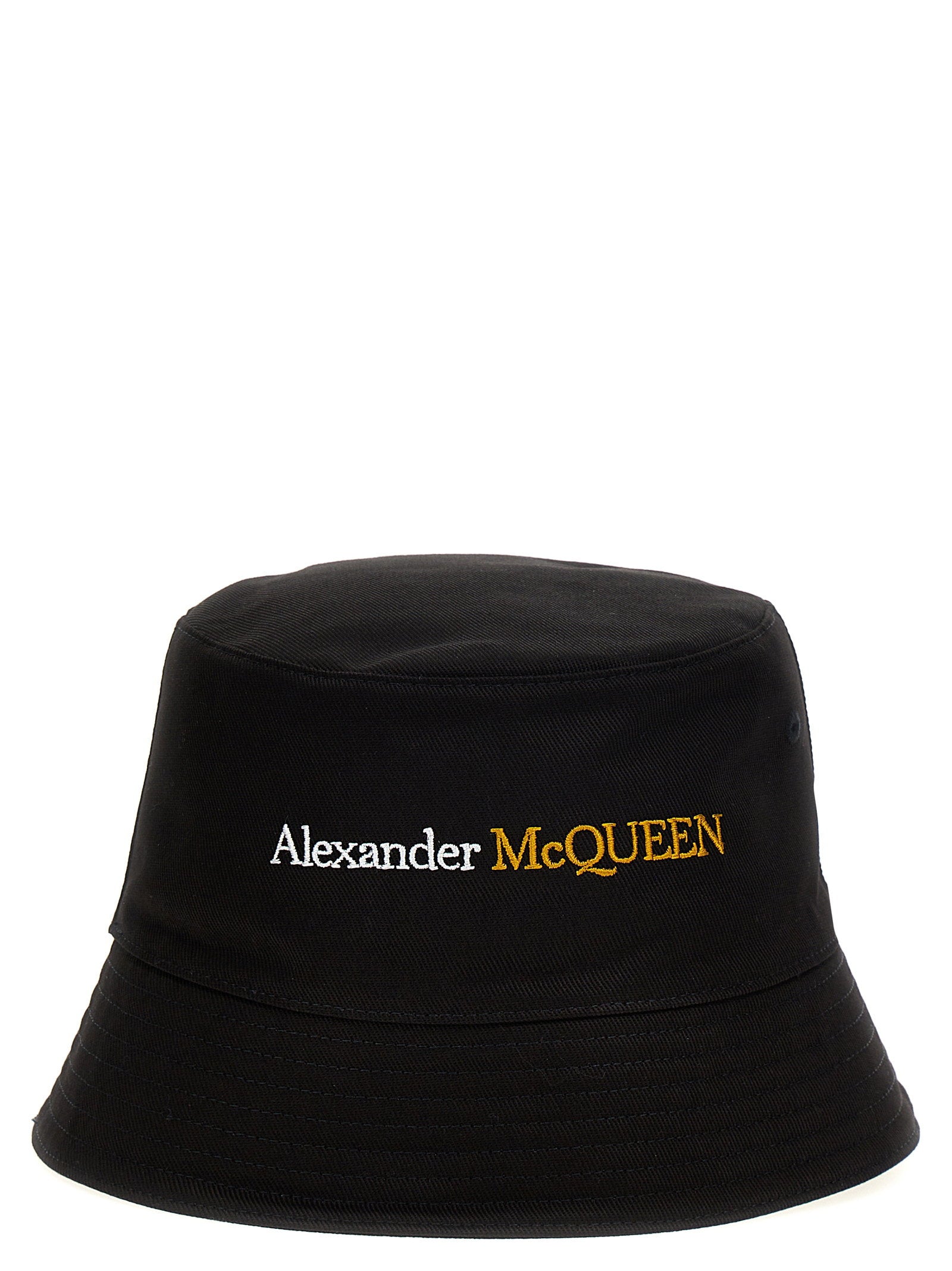 Alexander McQueen Logo Bucket Hat – 100% cotton