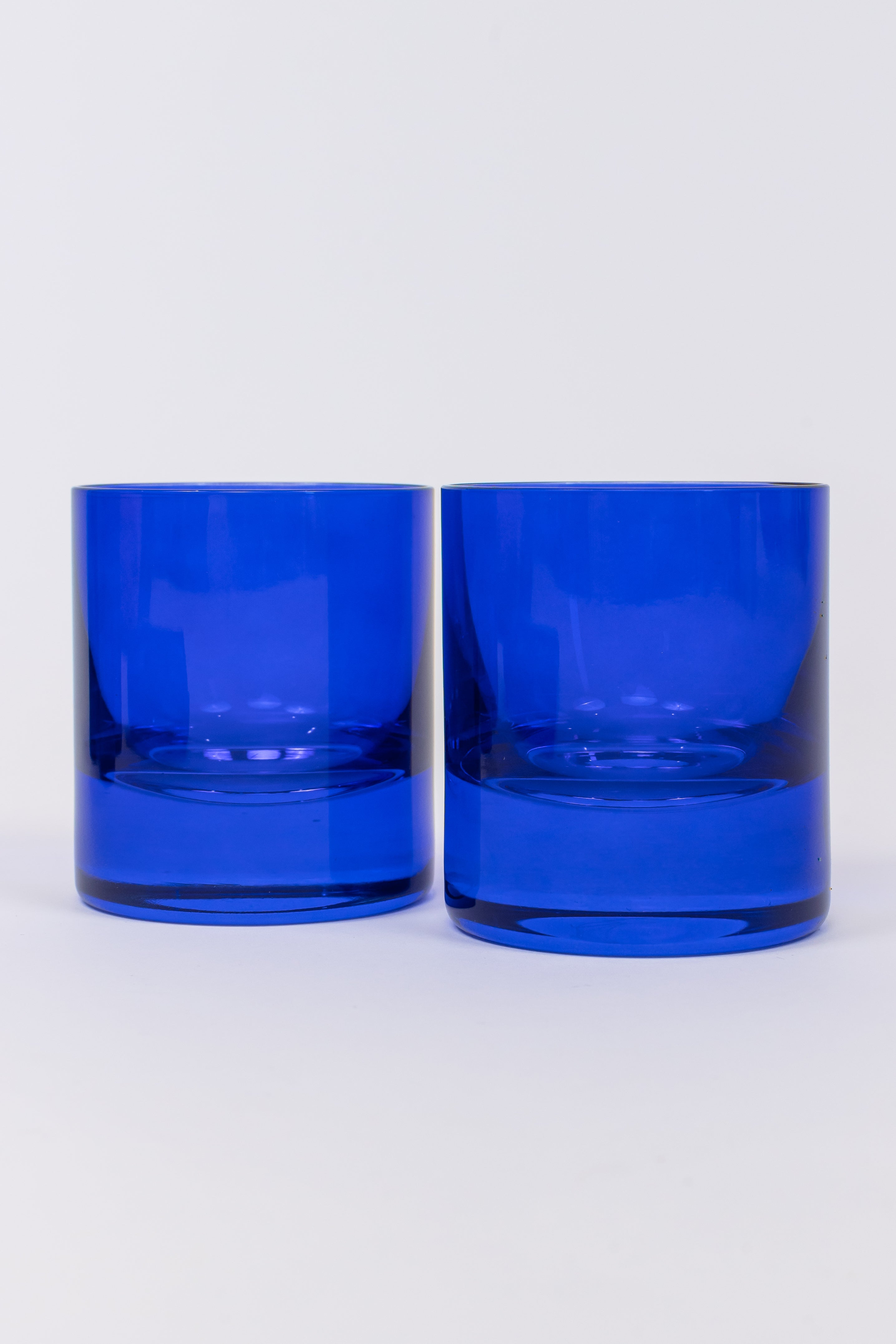 Estelle Colored Glass Estelle Colored Rocks Glass - Set of 2 {Royal Blue}