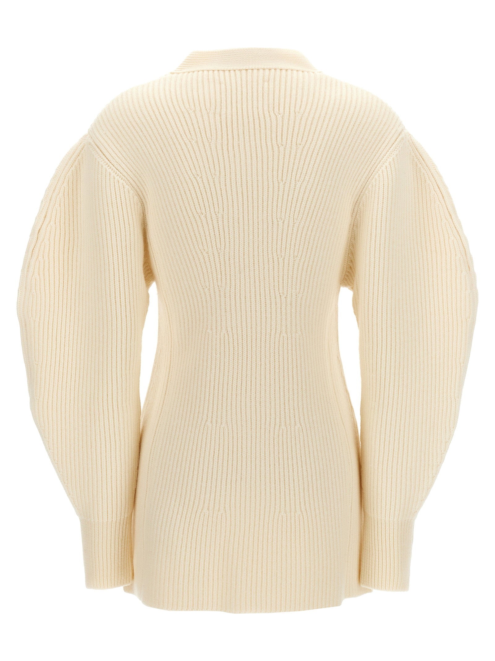 Jil Sander Ribbed Cardigan – 100% wool - view 2
