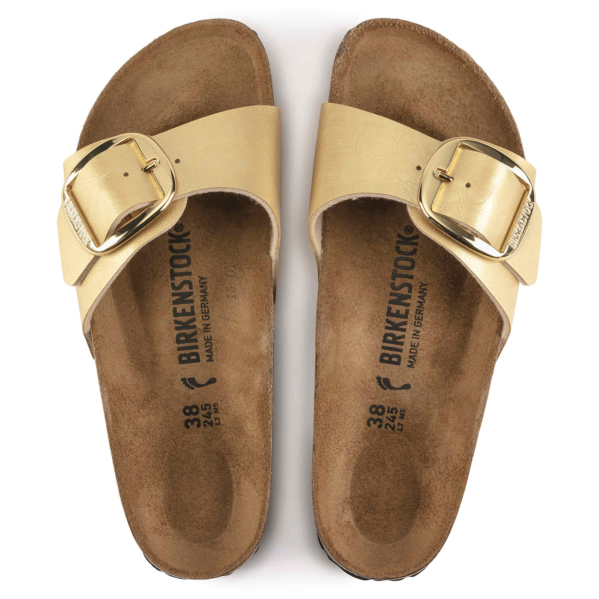 Birkenstock Madrid Big Buckle Birko-Flor – Gold Gold/Graceful Gold - view 2