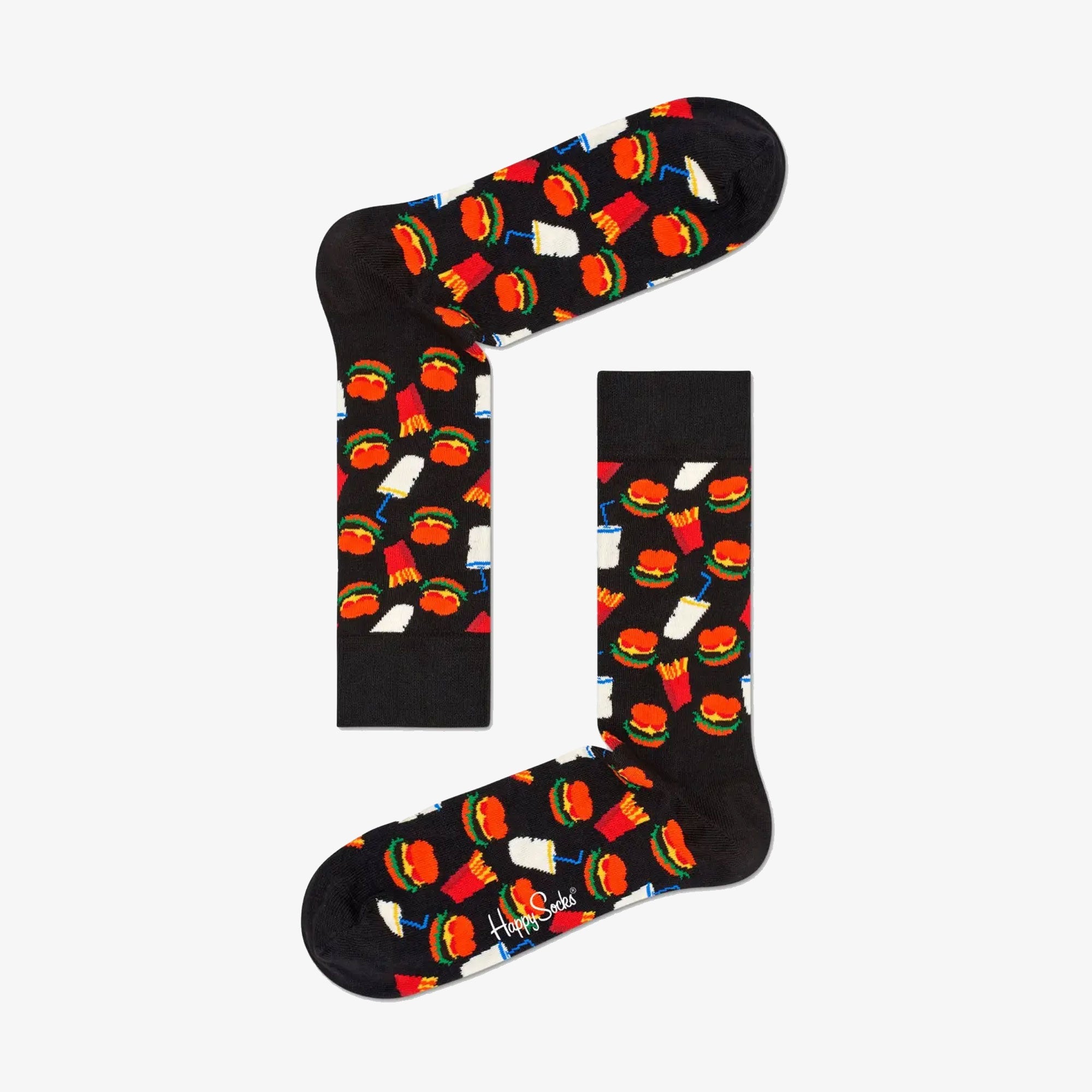Happy Socks | HAMBURGER SOCK { BLACK