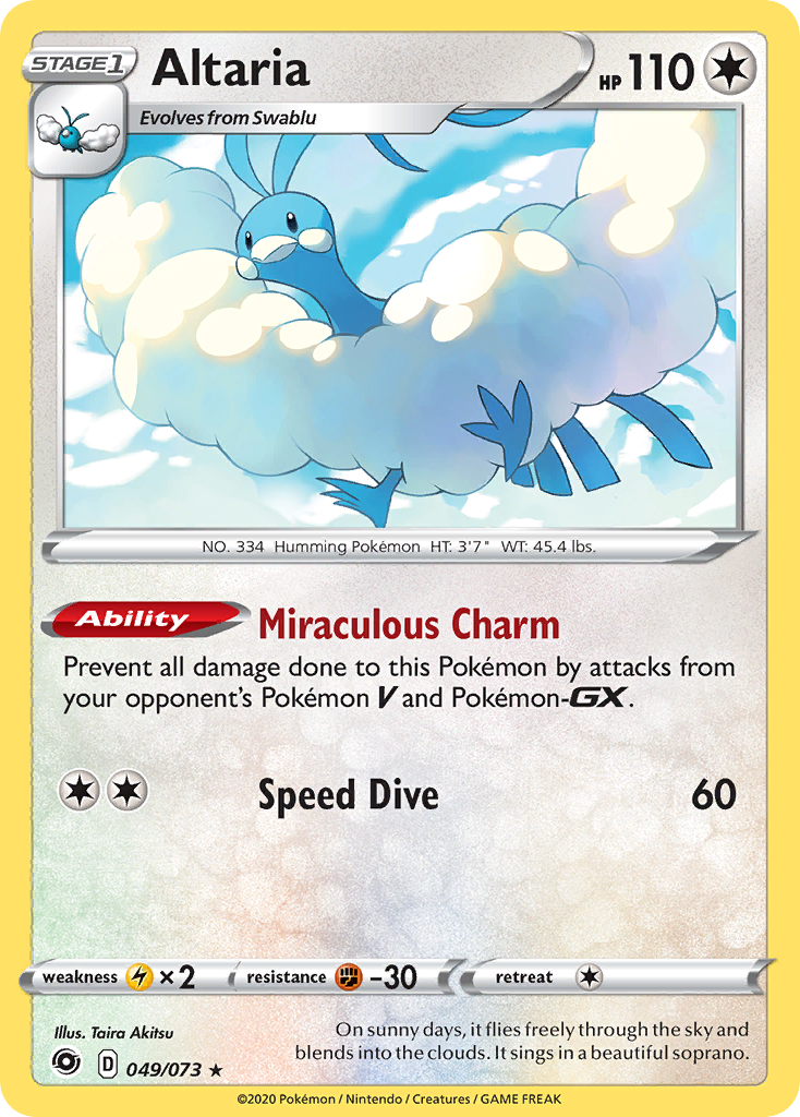 Rare holo swsh35-049 – Pokémon Altaria - 049/073 - Rare Holo [swsh35-049] [Holo] - Altaria - 049/073 - Rare Holo