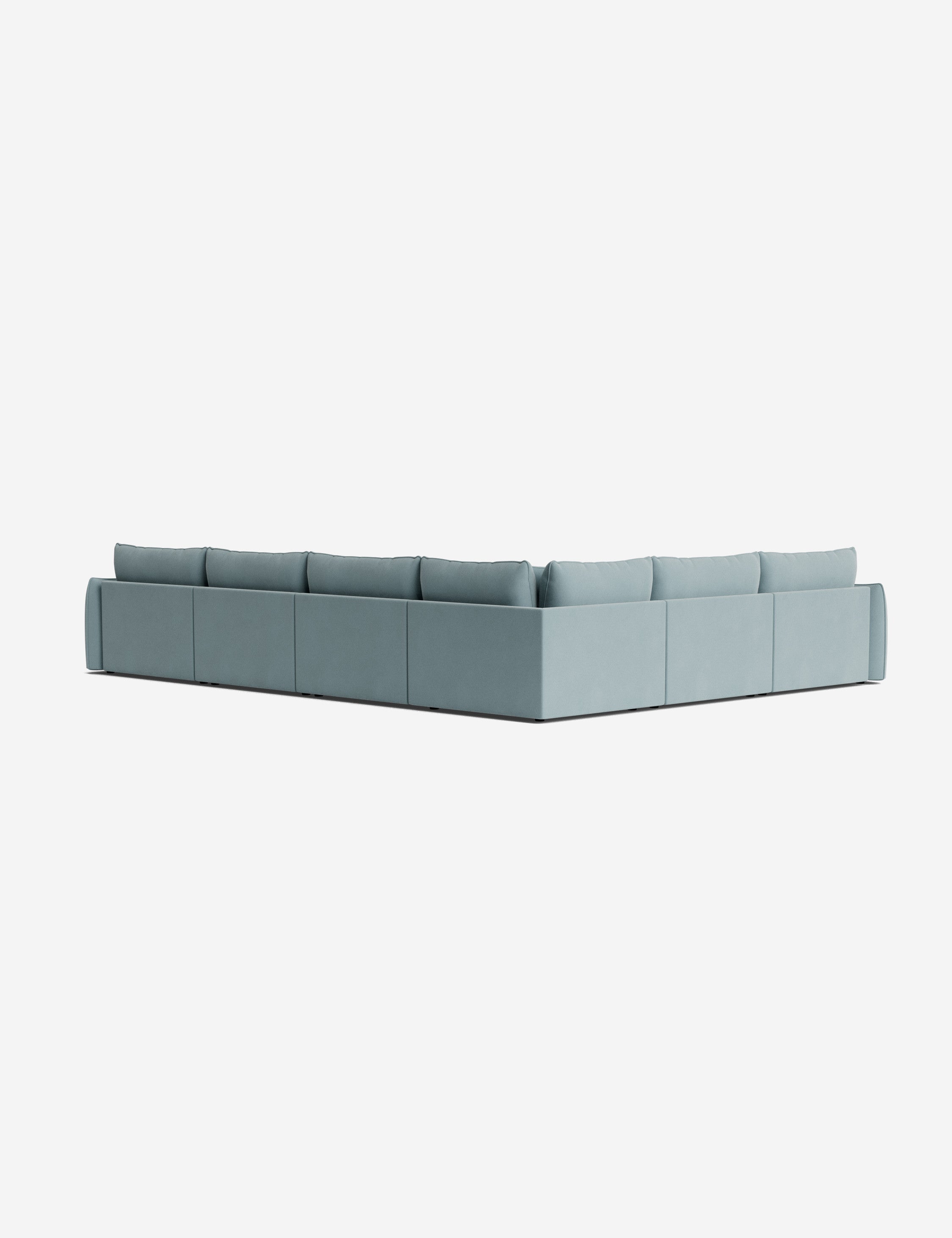 Lulu and Georgia Balmer Modular Corner Sectional Sofa With Ottoman - view 42