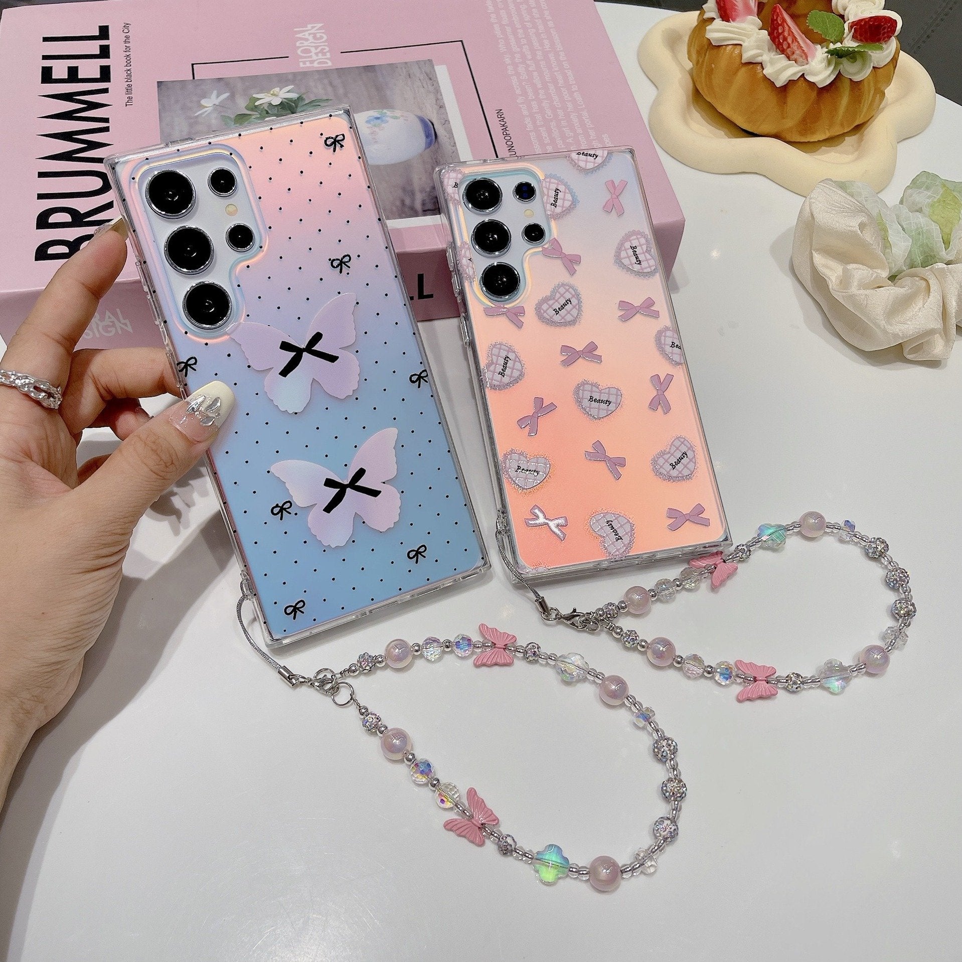 Peeperly Romantic Love Bow Chain Case - Samsung