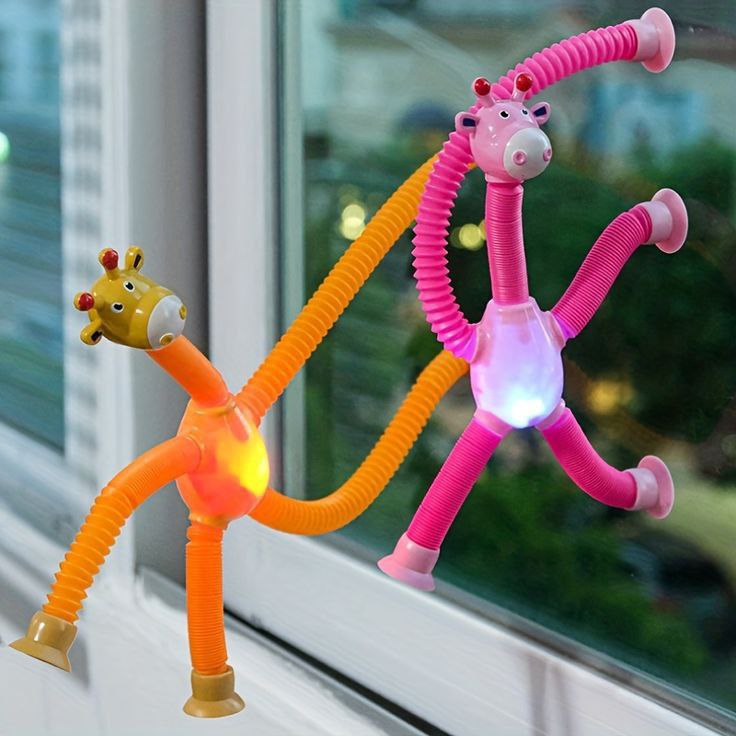 Catterton Shape-Changing Giraffe Telescopic Toys (Pack Of 2)