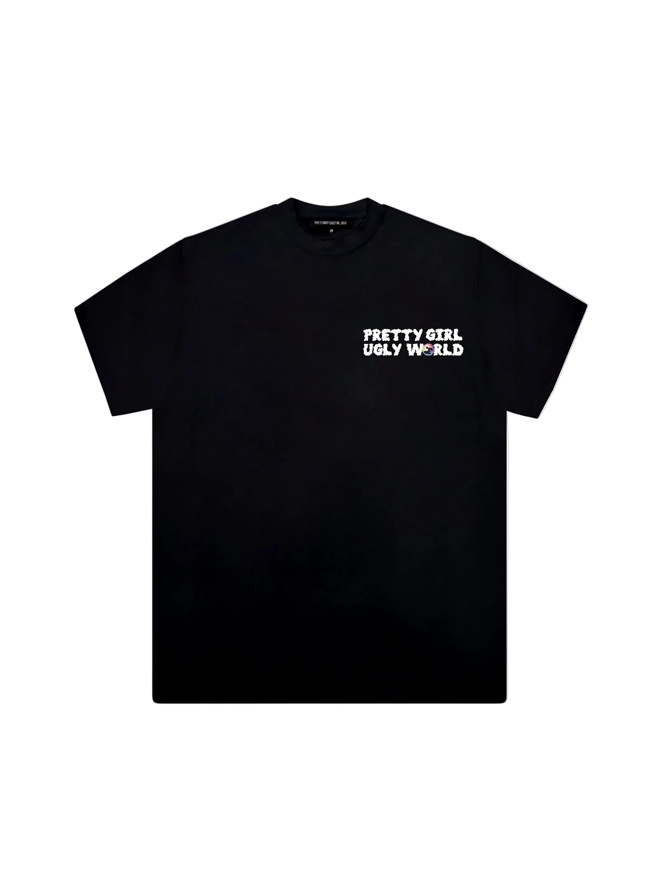 Pretty Boy Ugly World Pretty Girl Ugly World Black T-Shirt