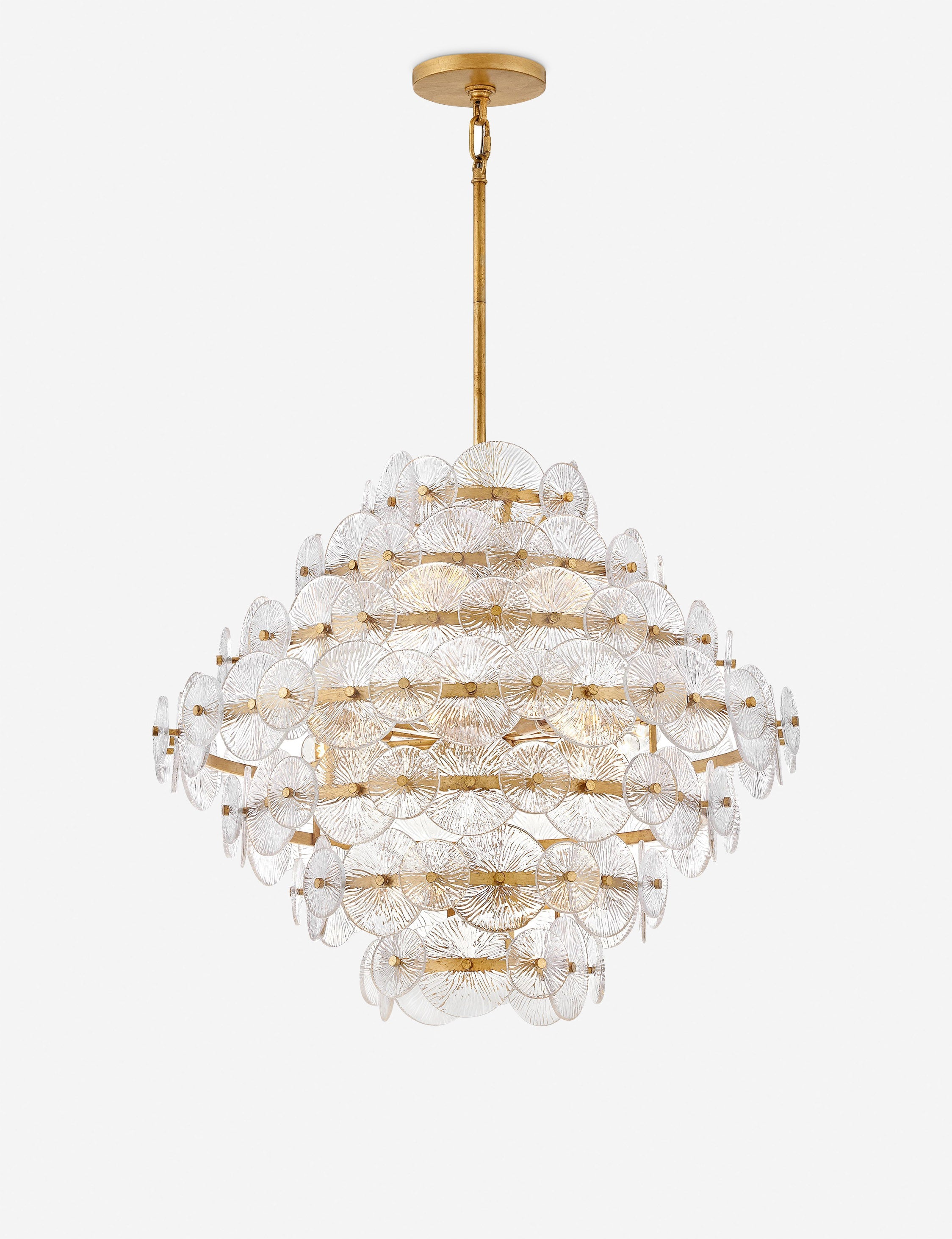 Lulu and Georgia Barcelona Tiered Chandelier – Brass