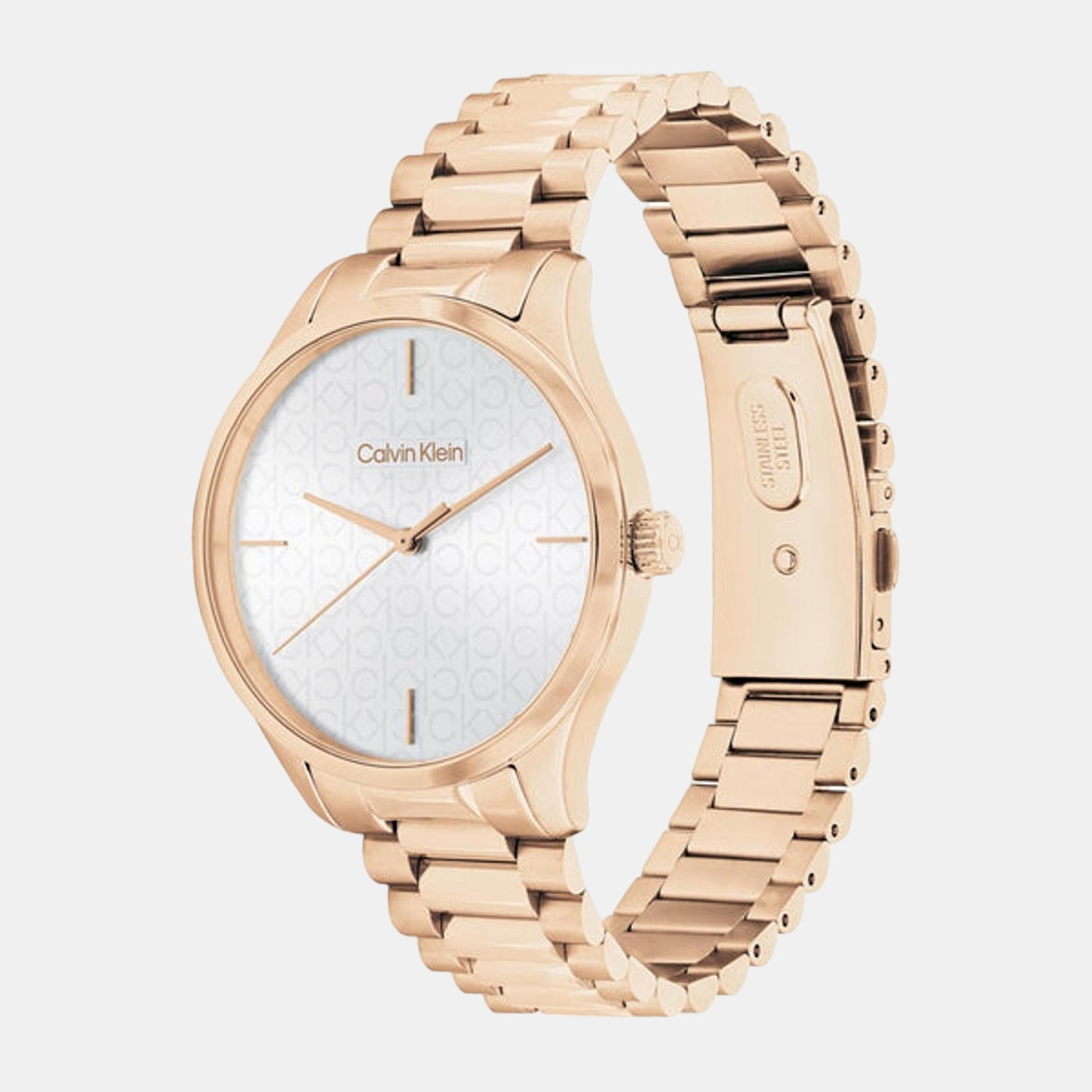 Calvin Klein Ck Iconic Unisex Quartz White Dial Analog Stainless Steel Watch 25200313 - view 2