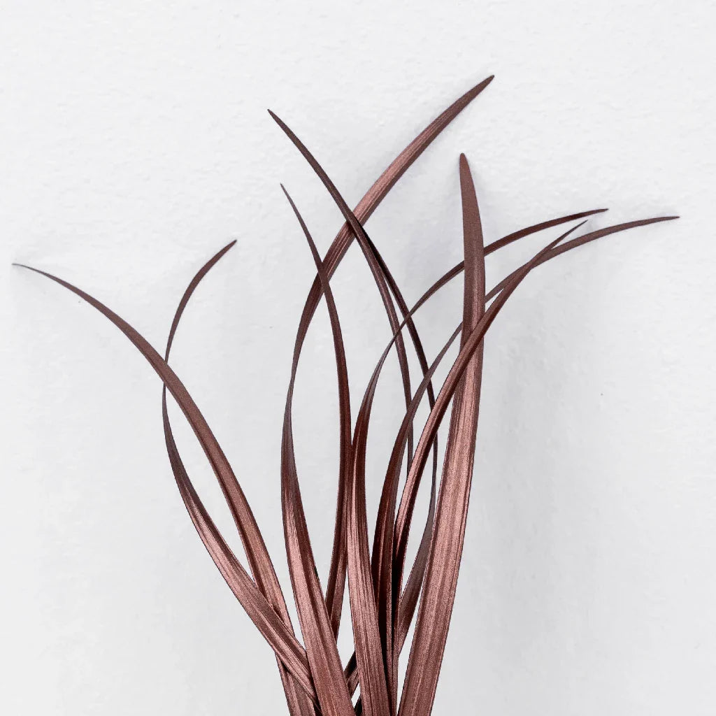 FiftyFlowers Bronzed Rose Gold Metallic Lily Grass - view 3
