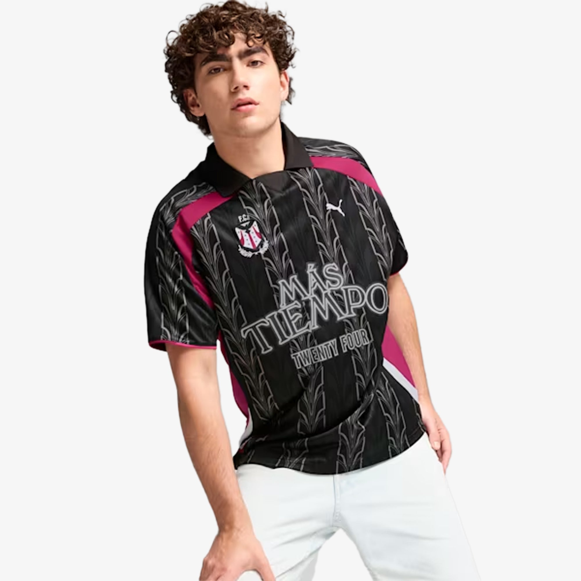 Puma | X Mas Tiempo Relaxed Fit Jersey { Black/pink