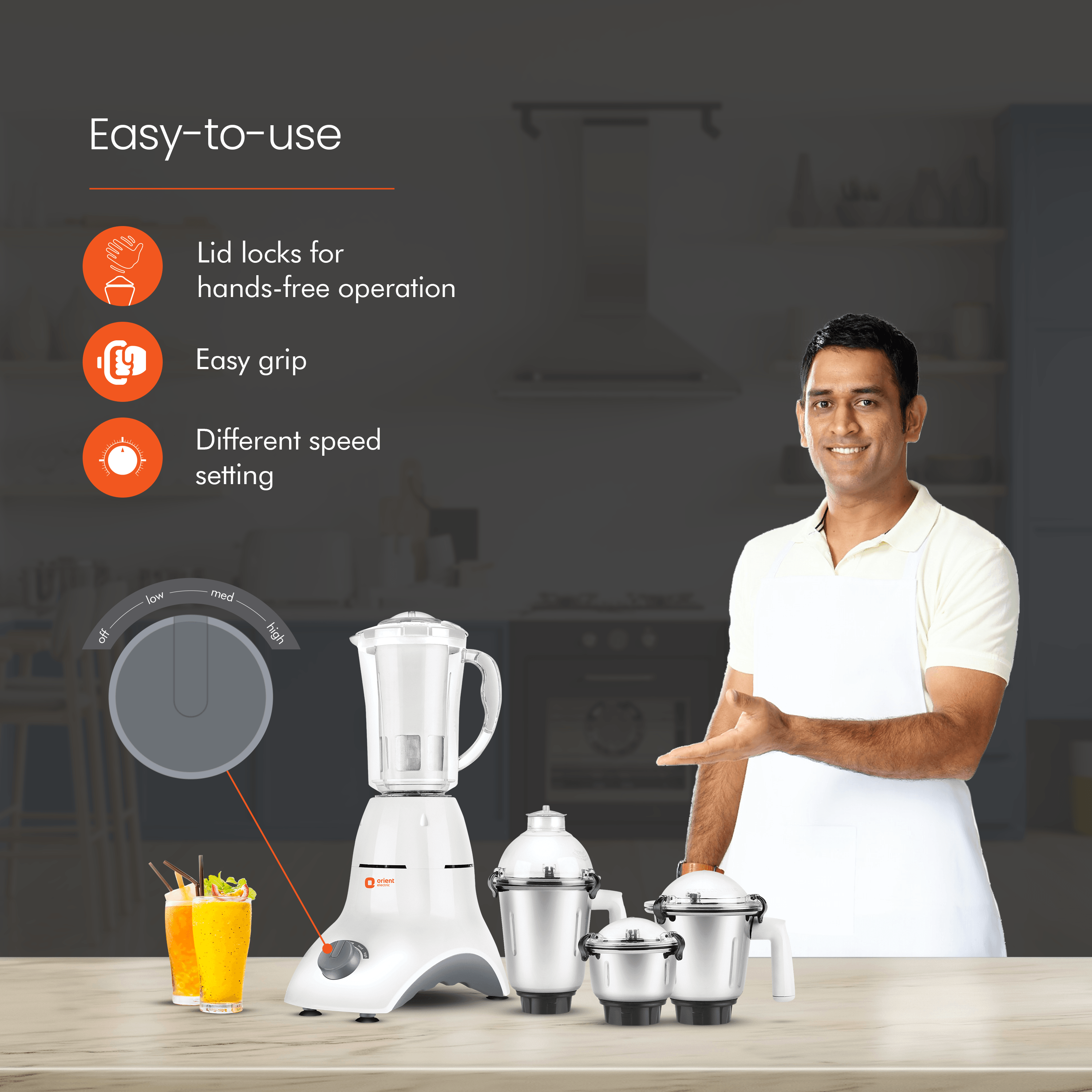 orientelectric Accord 4 Jar Mixer Grinder - view 5