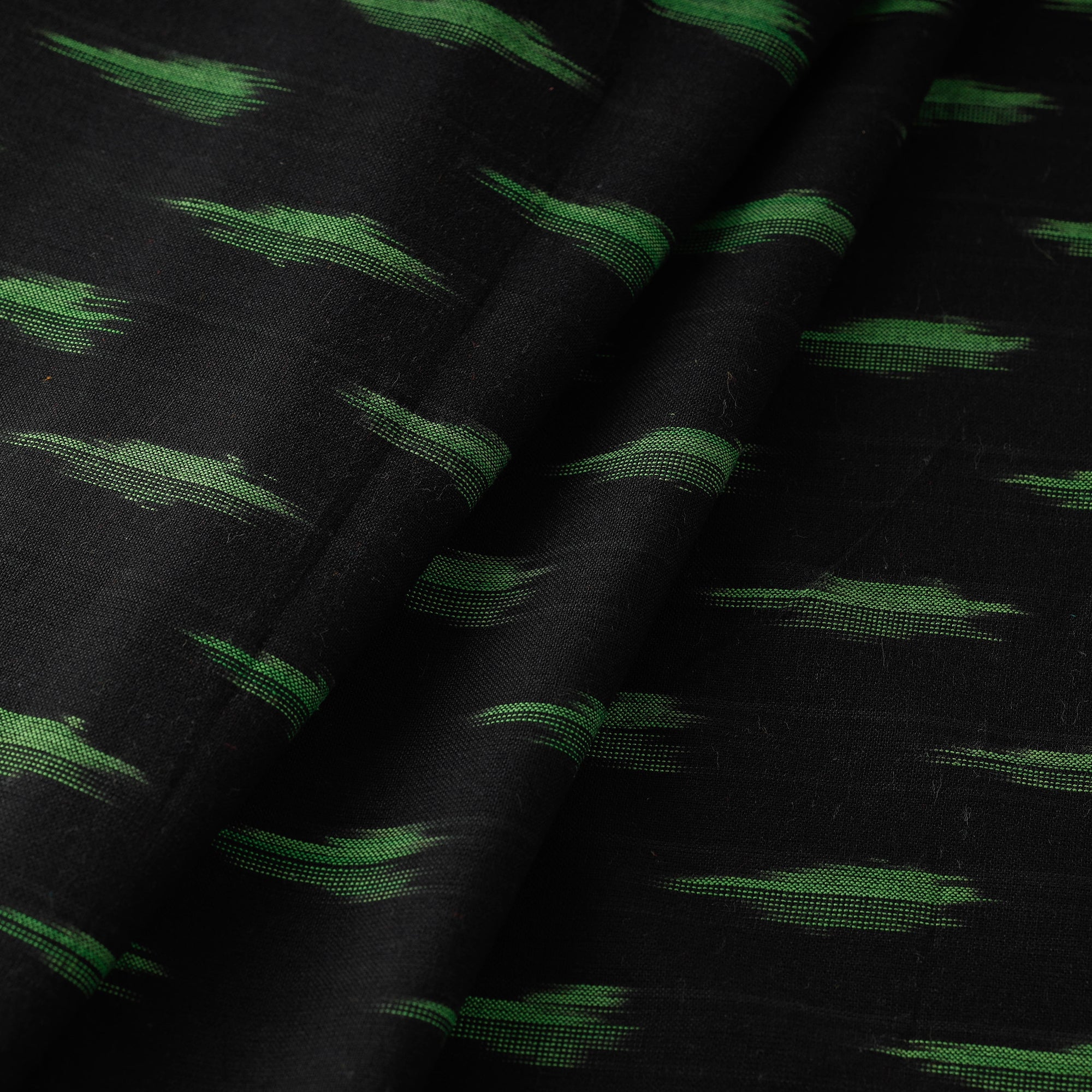 SOUTH KARGHA Black - Pochampally Ikat Weave Cotton Fabric 12 - view 3