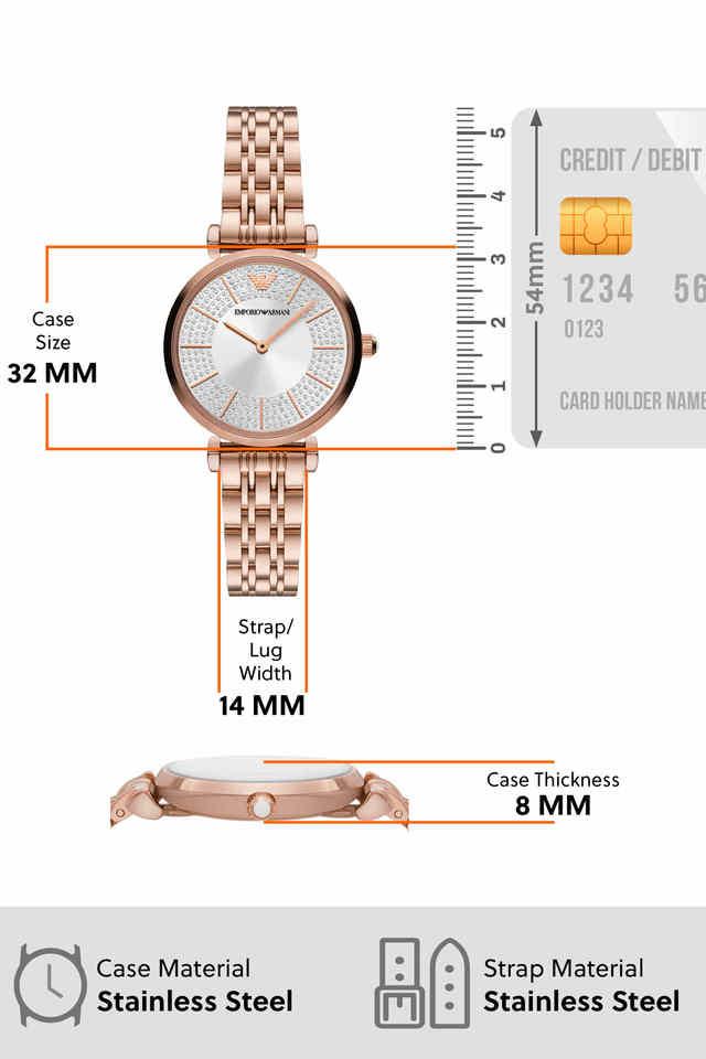 Emporio Armani Gianni T-Bar Silver Dial Women 32mm - view 2