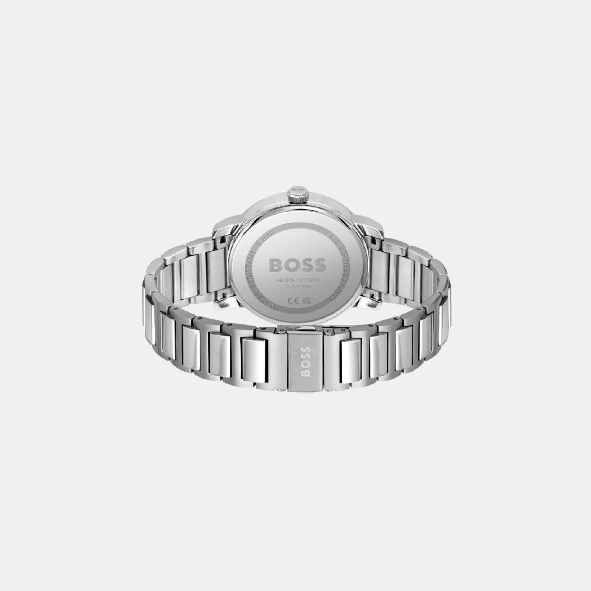 Boss Dean Men Quartz Green Dial Analog Stainless Steel Watch 1514134 - view 3