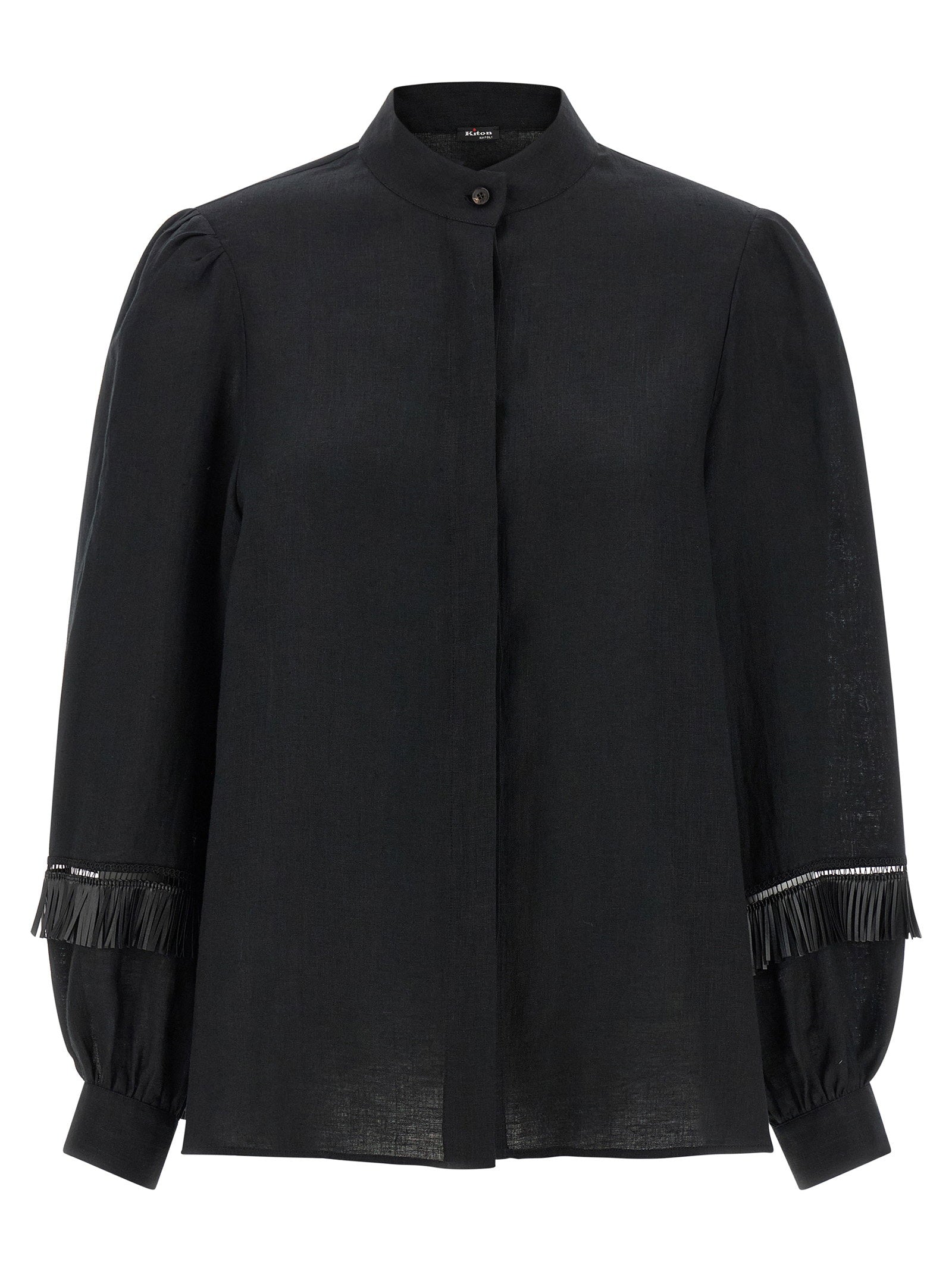 Kiton Fringed Shirt – 100% linen