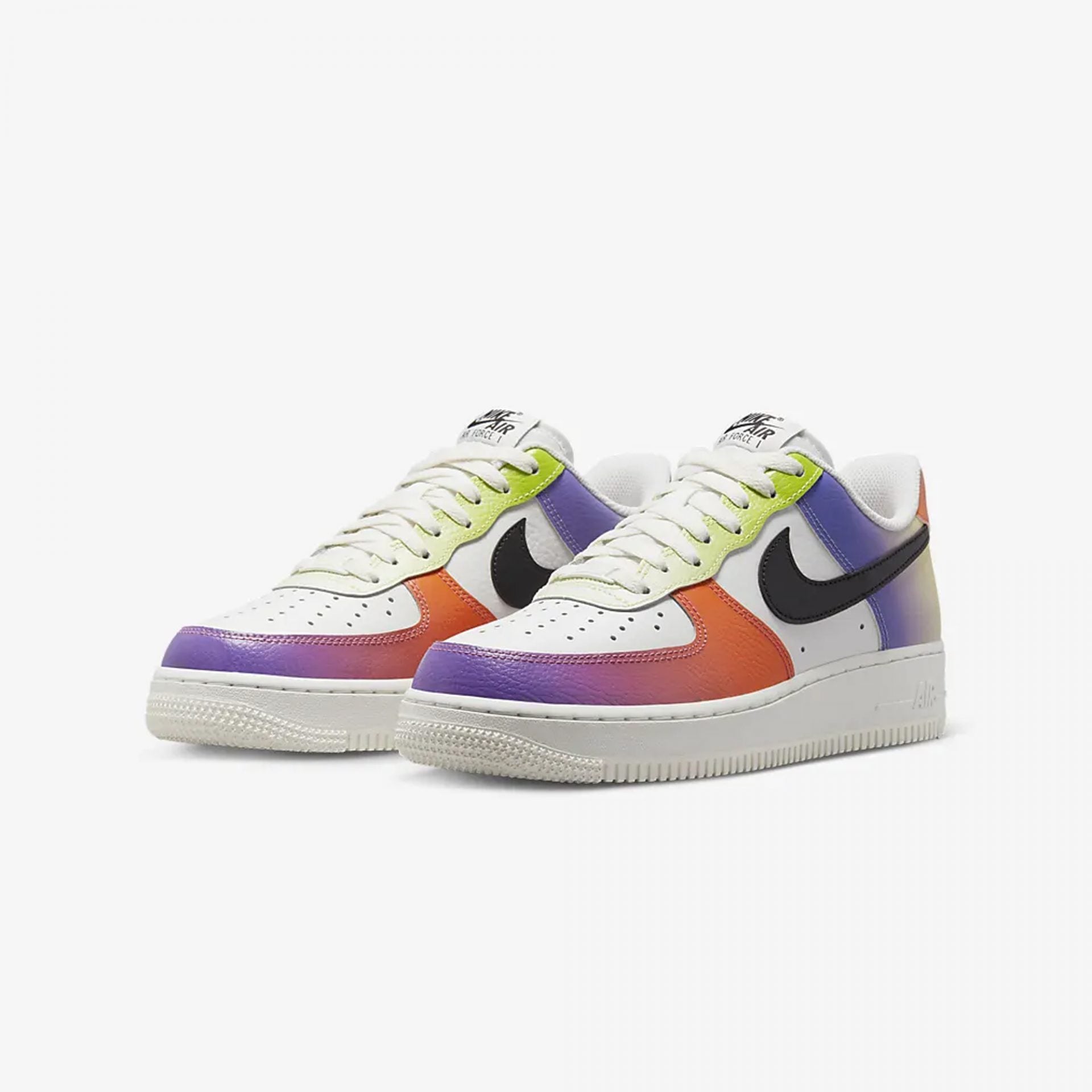 Nike | AIR FORCE 1 '07 { SUMMIT WHITE/BLACK/BRIGHT MANDARIN