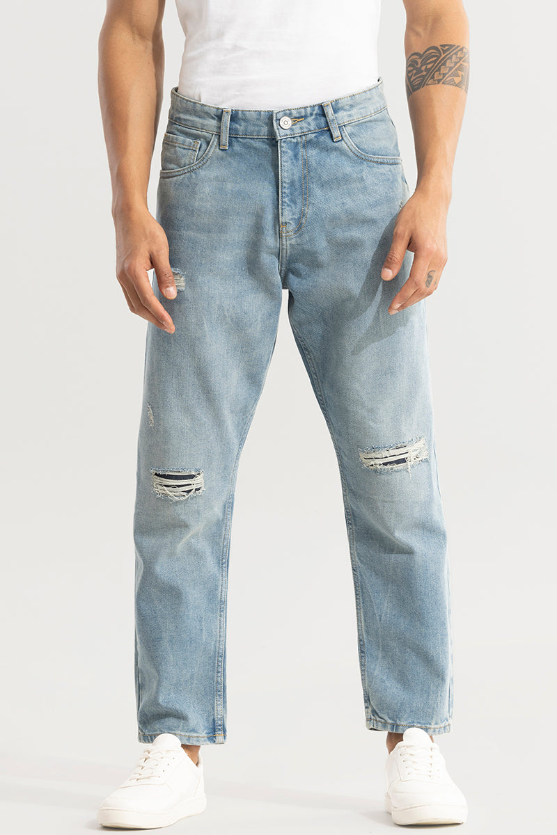BlackTree Castor Light Blue Baggy Jeans - view 5