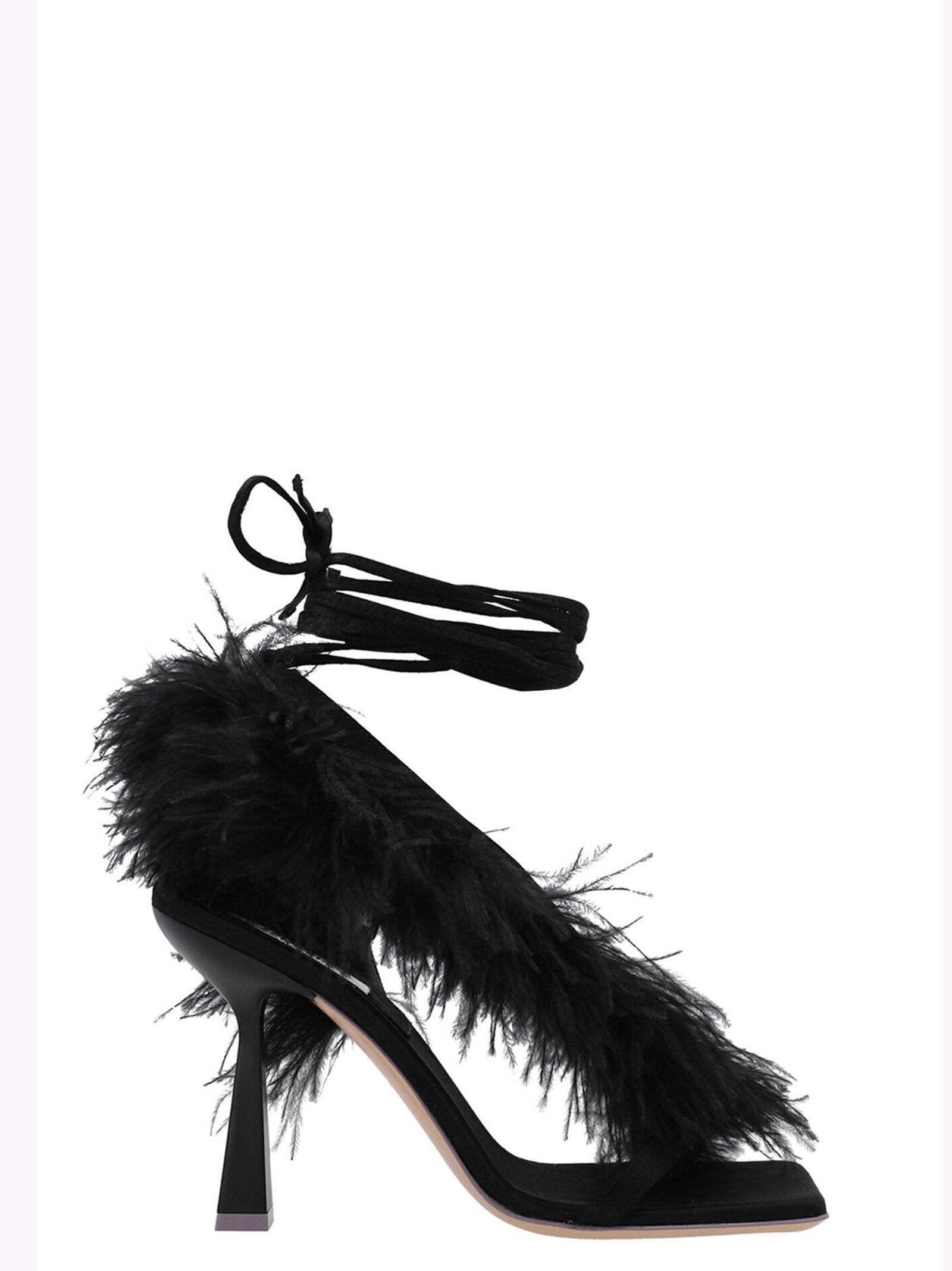 Feather wrap sandals – Sebastian Feather Wrap’ Sandals
