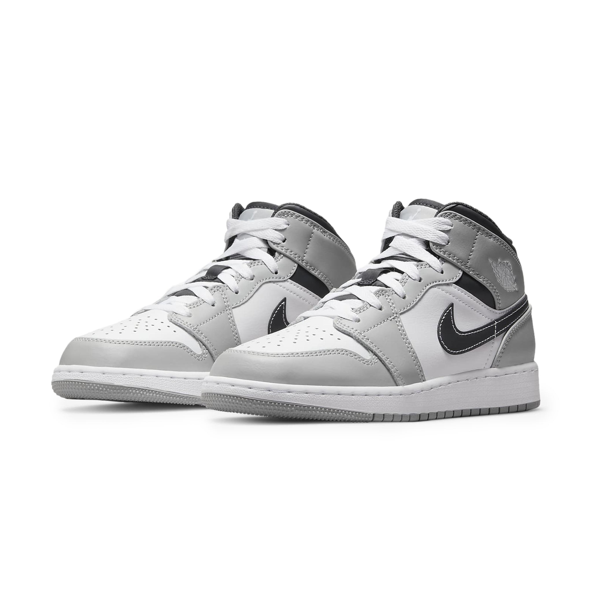 Air Jordan 1 Mid Light Smoke Grey Anthracite (GS) - view 2