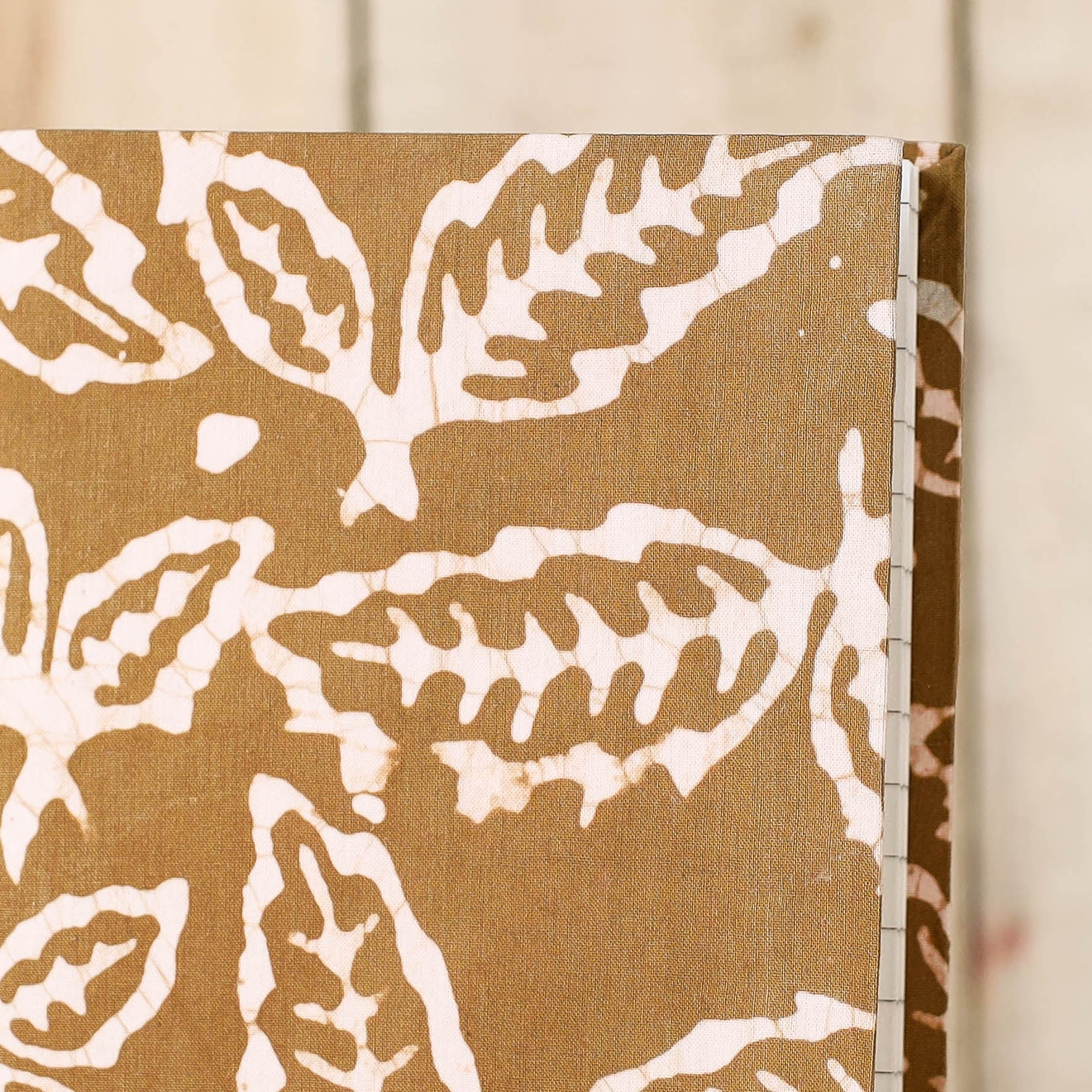 BINDAAS UNLIMITED Brown - Batik Fabric Cover Handmade Paper Notebook (7 x 5 in) - view 2