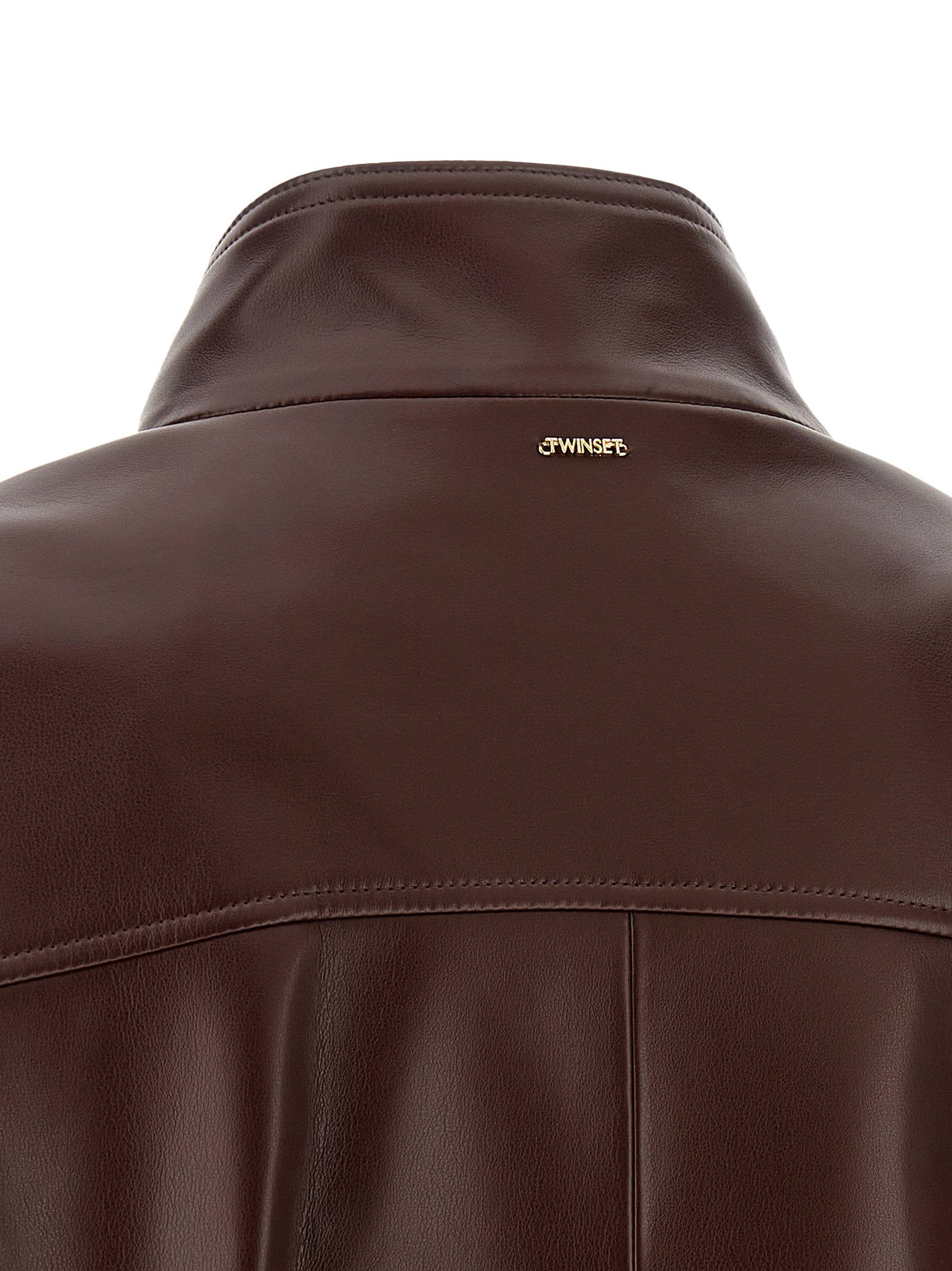 Twin Set Leather Effect Bomber Jacket – 100% polyester - view 4