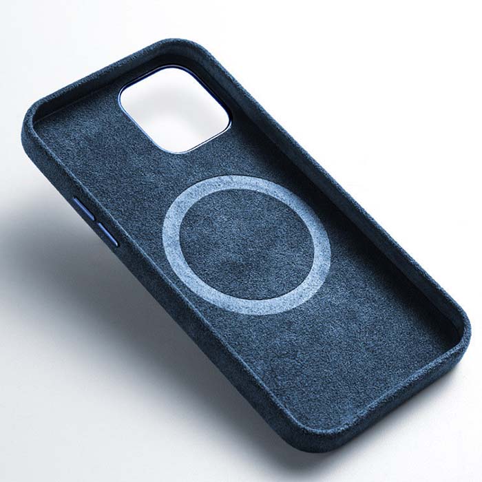 KShop iPhone 14 Pro Max Alcantara Case - Royal Blue - view 2