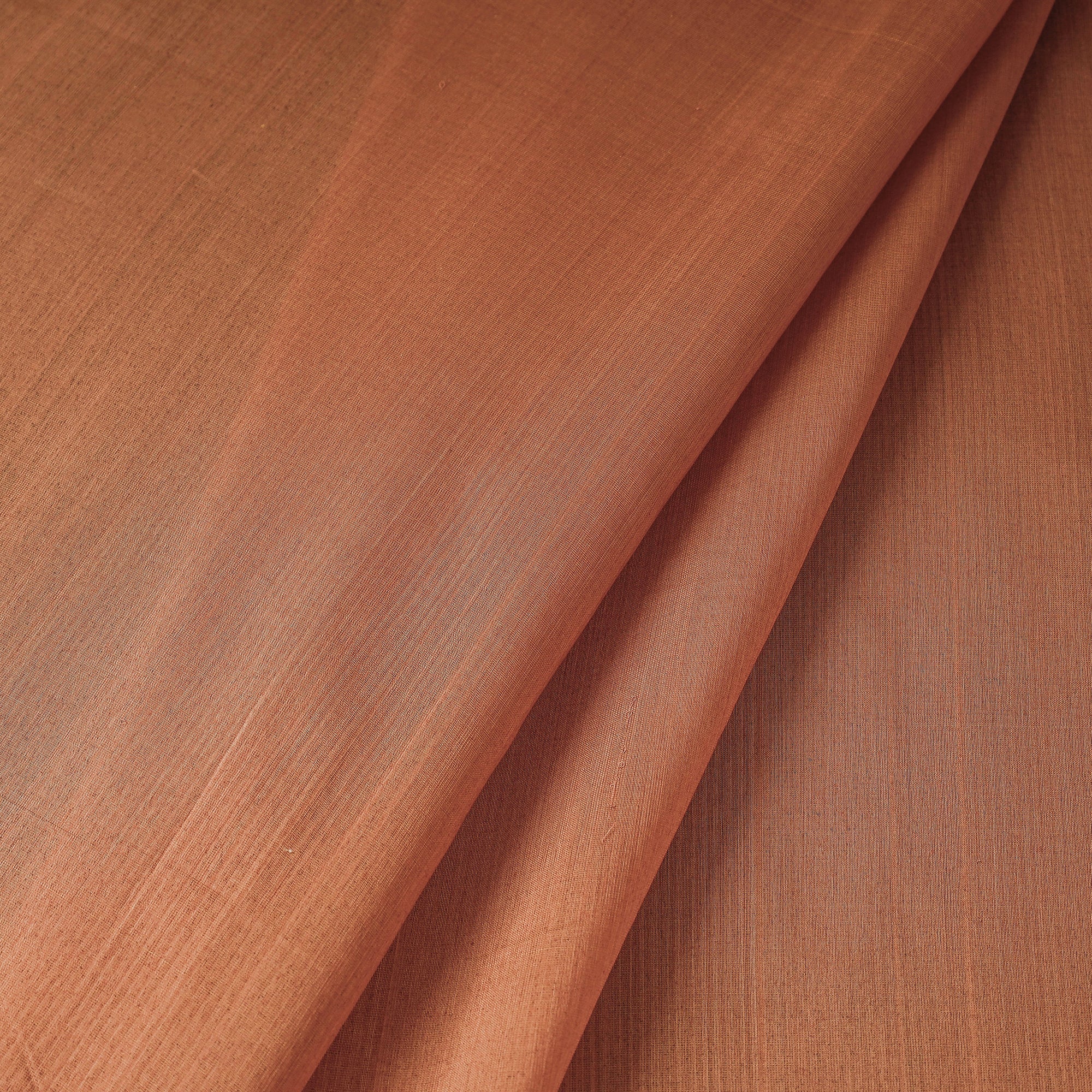 ITOKRI CRAFTS INITIATIVE Brown - Maheshwari Silk Cotton Handloom Fabric - view 2
