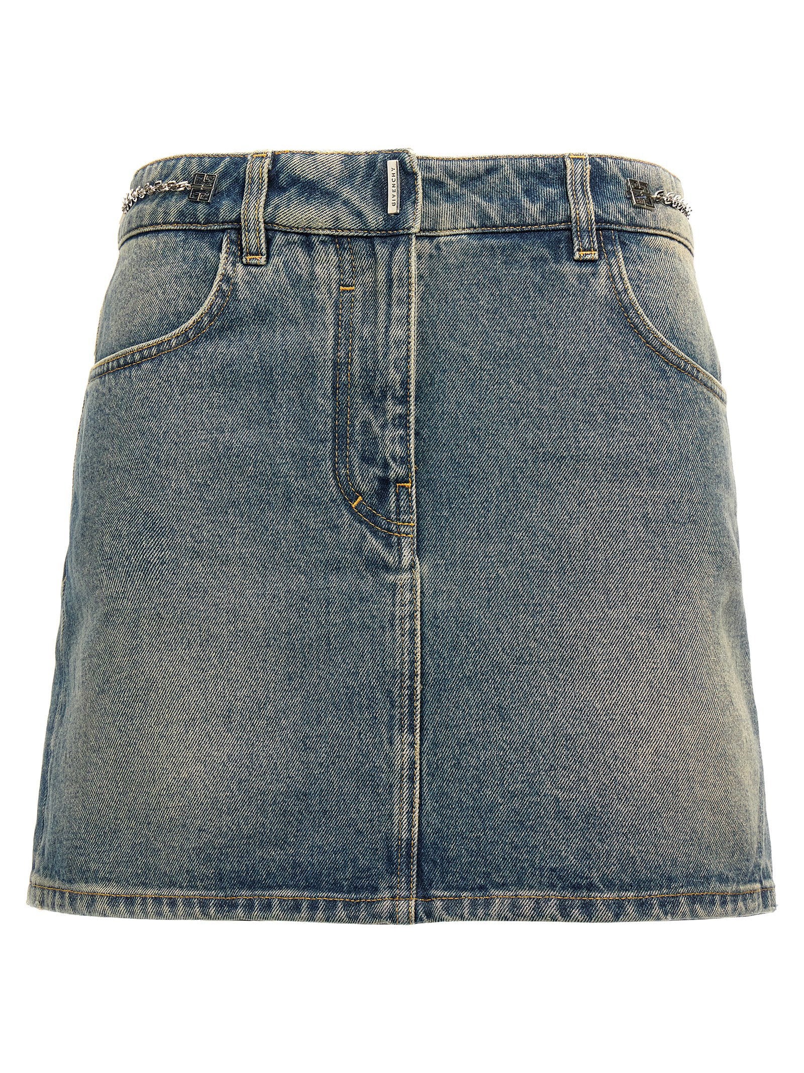 Givenchy Denim Mini Skirt – 100% cotton