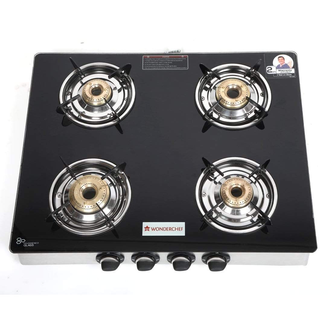 Wonderchef Zest 4 Burner Glass Cooktop - view 14