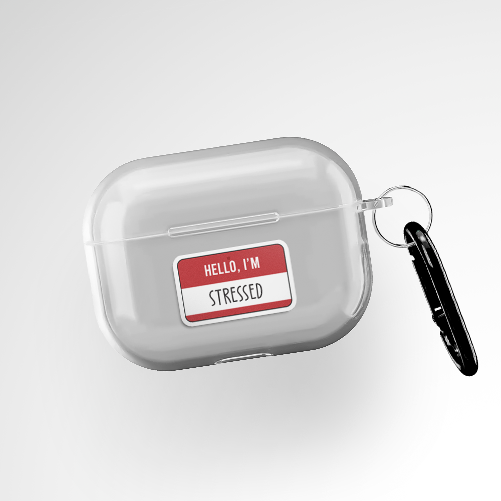 Cover It Up Custom Name Tag Clear Airpods Pro Case Covers