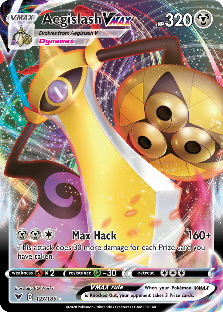 Aegislash VMAX - 127/185 - Rare Holo VMAX