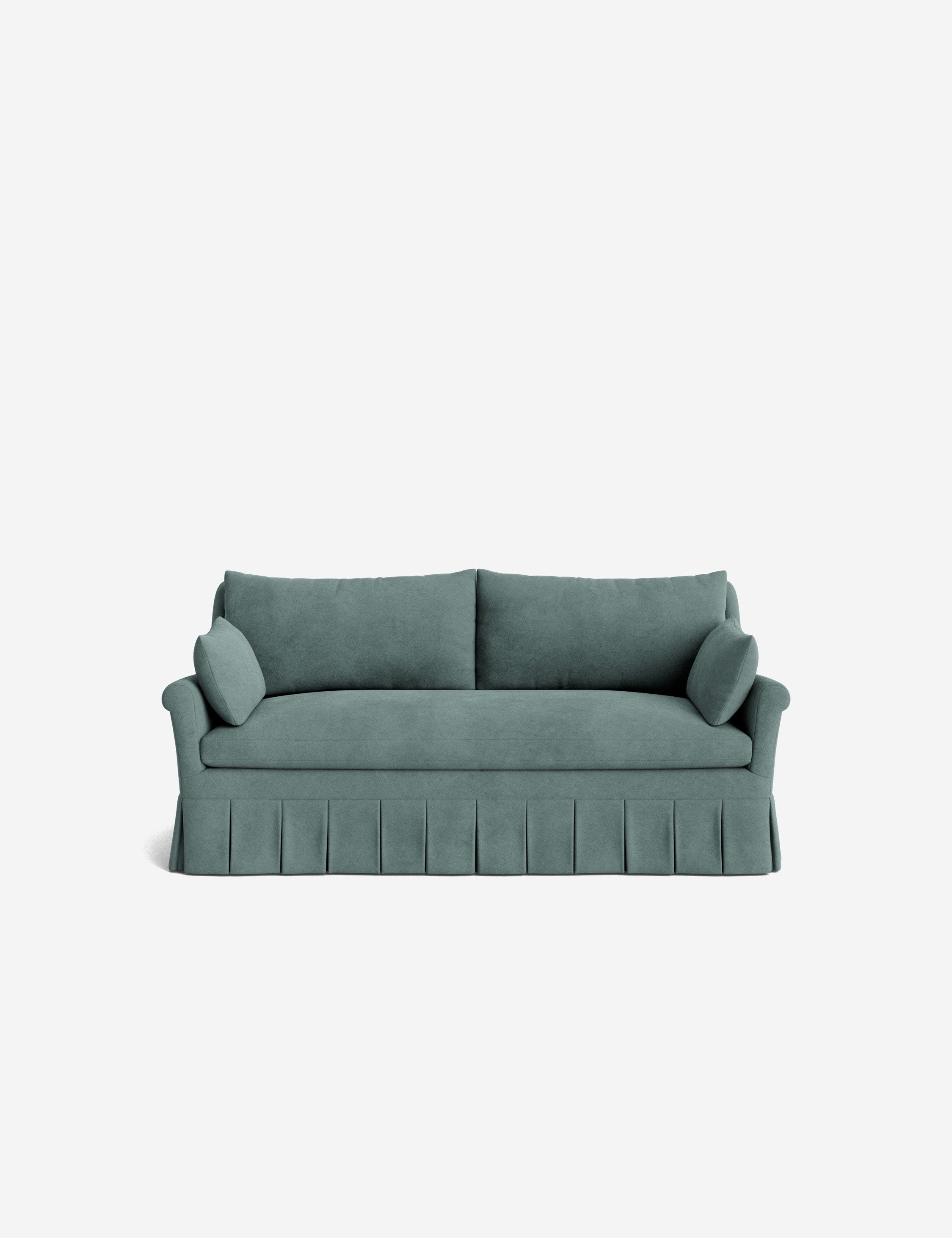 Lulu and Georgia Portola Rolled Arm Pleated Sofa - view 169