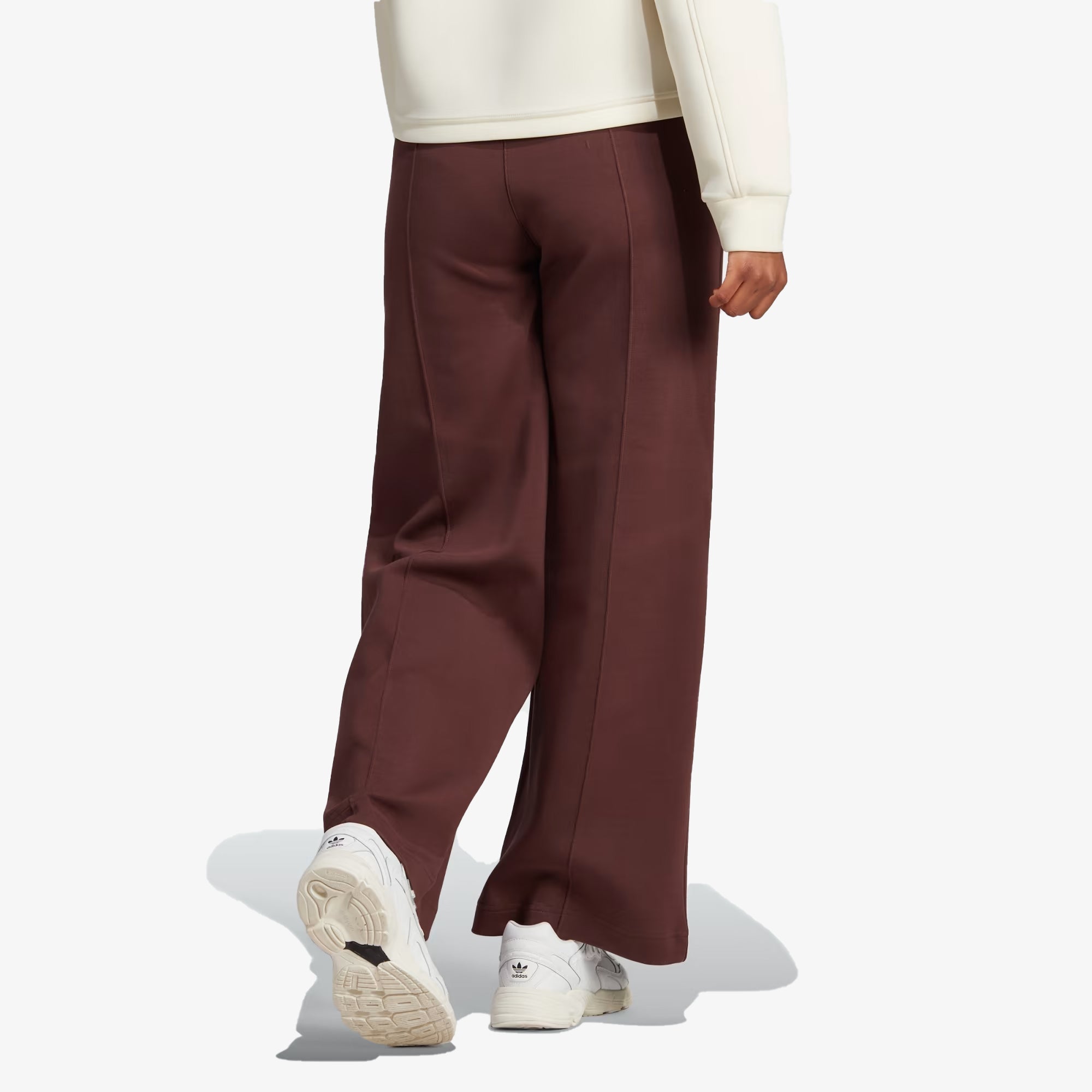 Adidas Originals | PREMIUM ESSENTIALS WIDE-LEG PINTUCK PANTS { BROWN