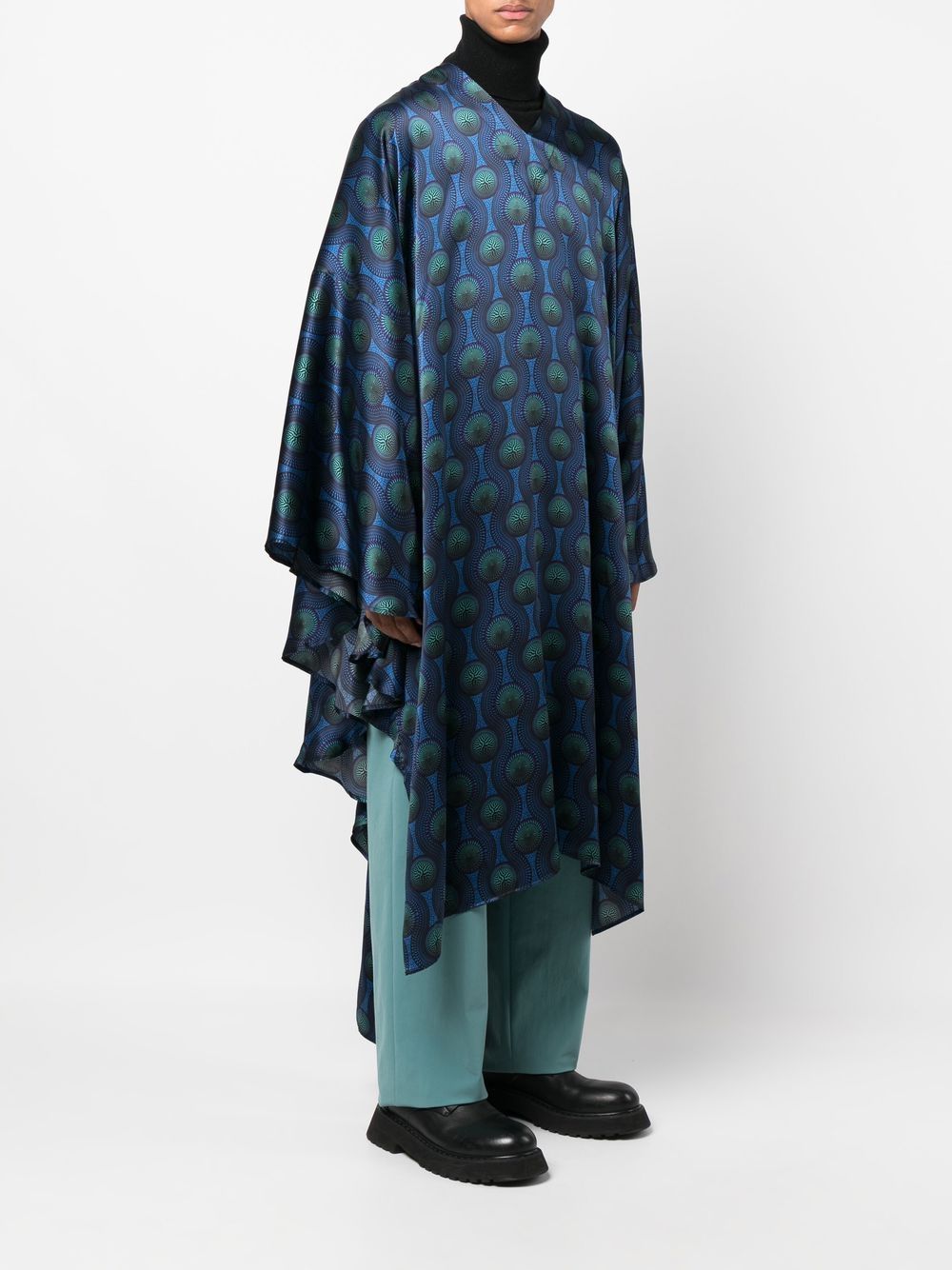 Ozwald Boateng Printed silk kaftan – Silk 95%, Elastane 5% - view 5