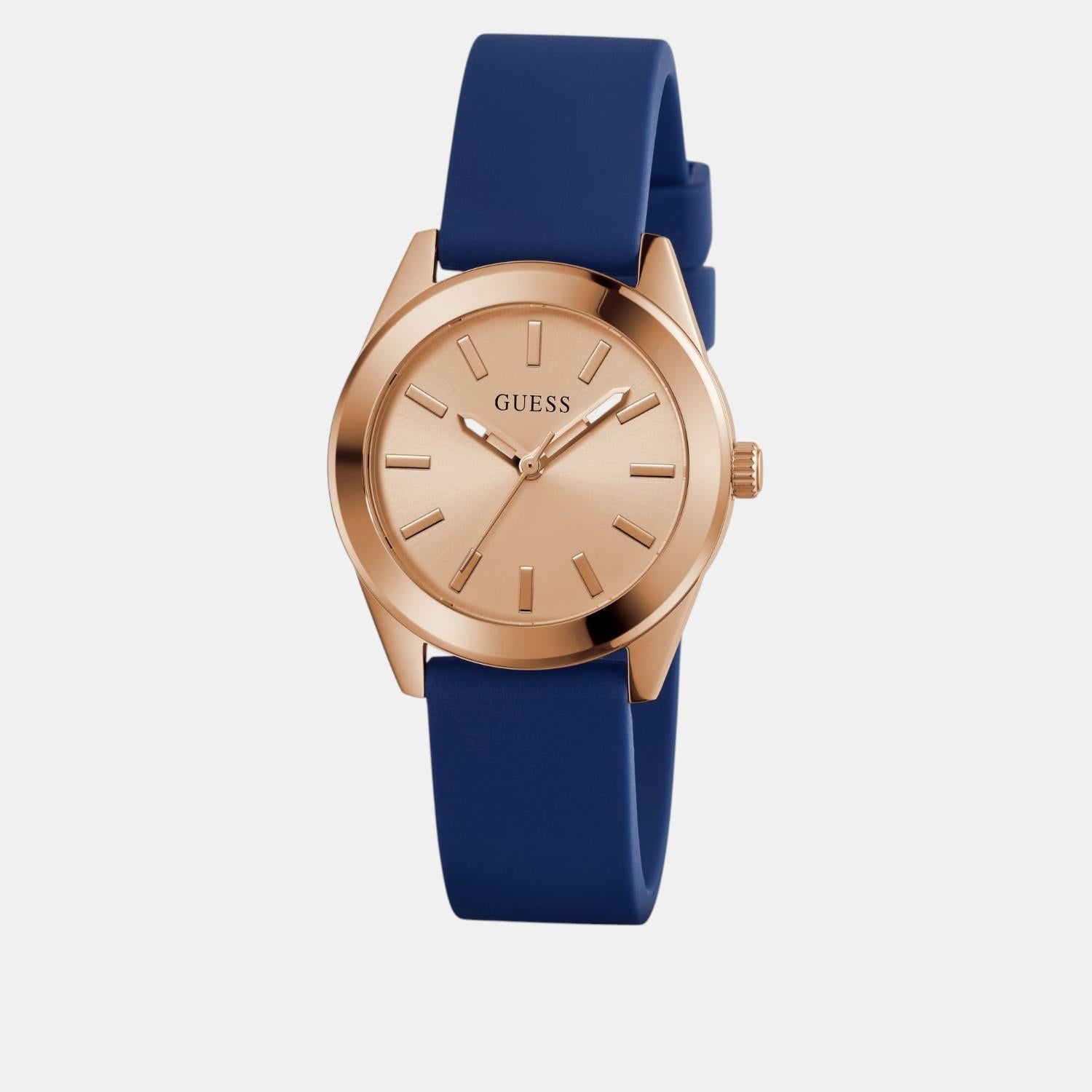 Guess Dress Women Quartz Rose Gold Dial Analog Silicone Watch GW0855L1 - view 2