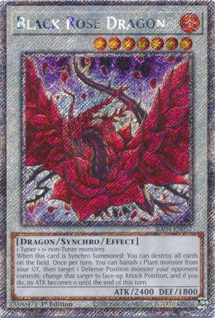 Yu-Gi-Oh! Black Rose Dragon - RA04-EN057 - Platinum Secret Rare - 1st Edition