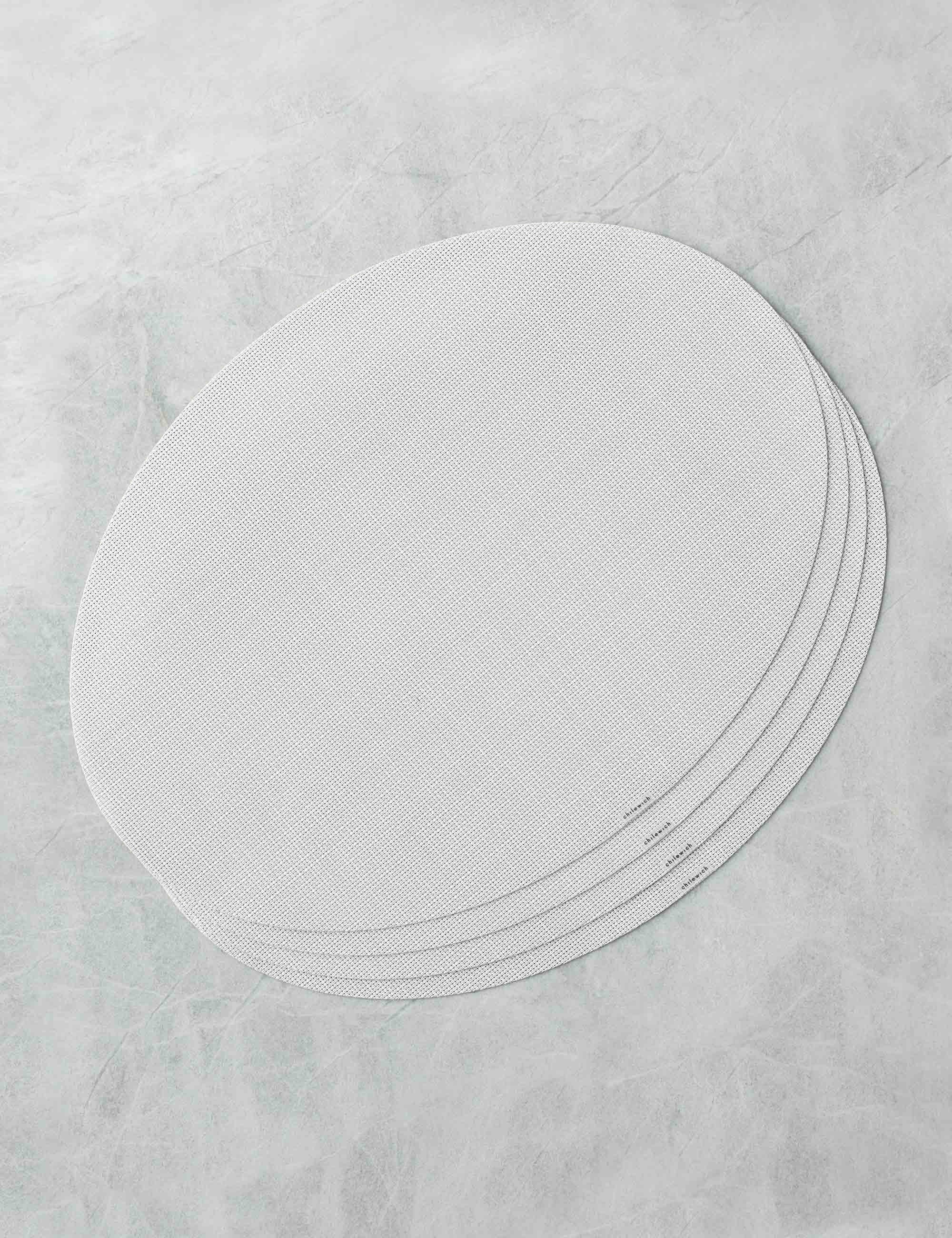 Lulu and Georgia Mini Basketweave Oval Placemat (Set of 4) by Chilewich - view 2
