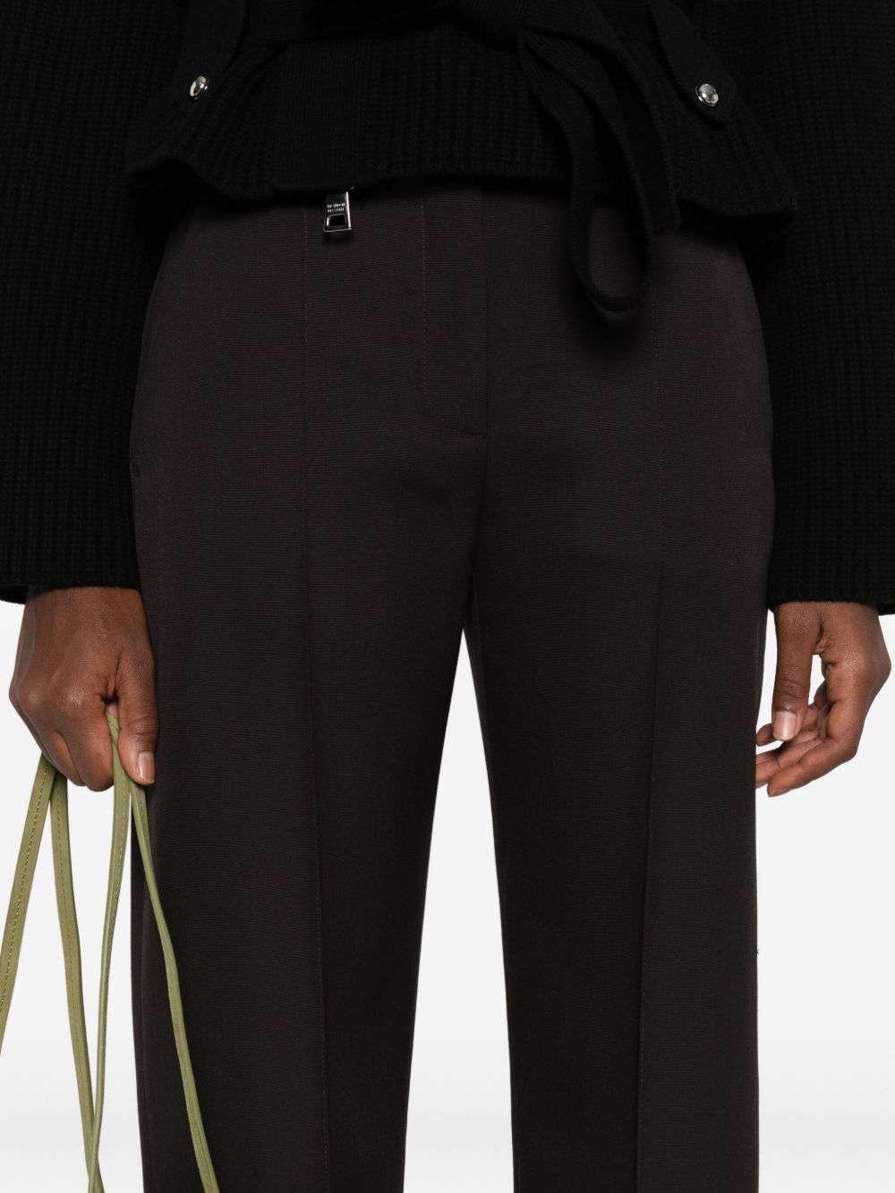 Alexander McQueen Pressed-crease tailored trousers - view 3