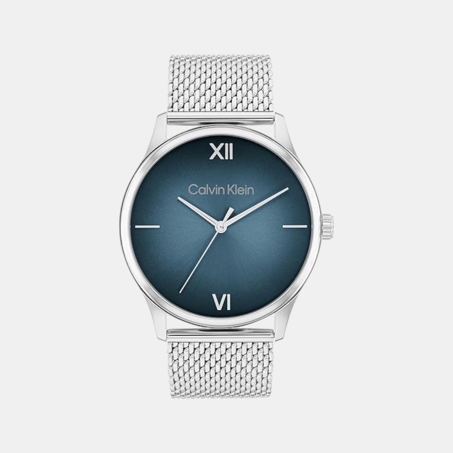 Calvin Klein Ascend Men Quartz Blue Dial Analog Stainless Steel Watch 25200450