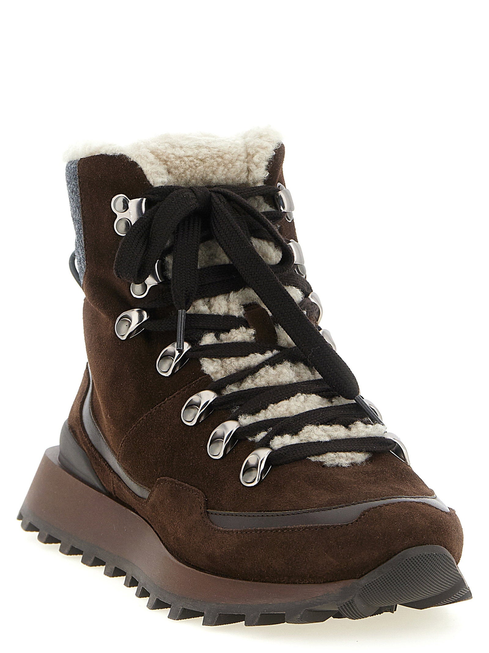 Brunello Cucinelli Lace-up Ankle Boots With Hooks - view 2
