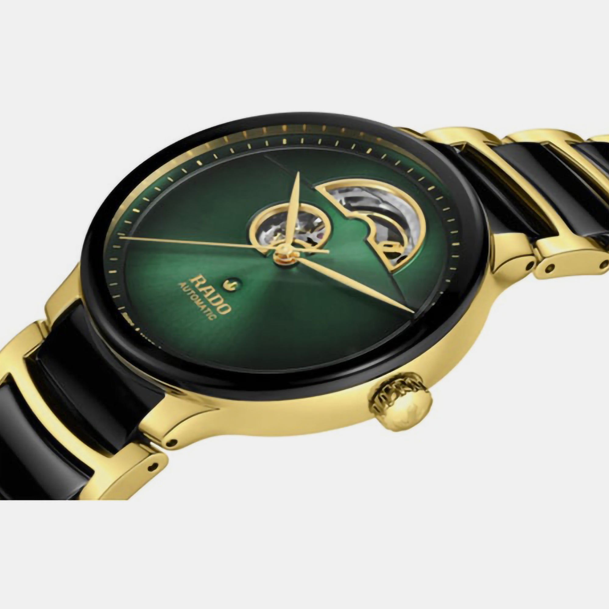 Rado Centrix Unisex Automatic Green Dial Analog Ceramic Watch R30008302 - view 2