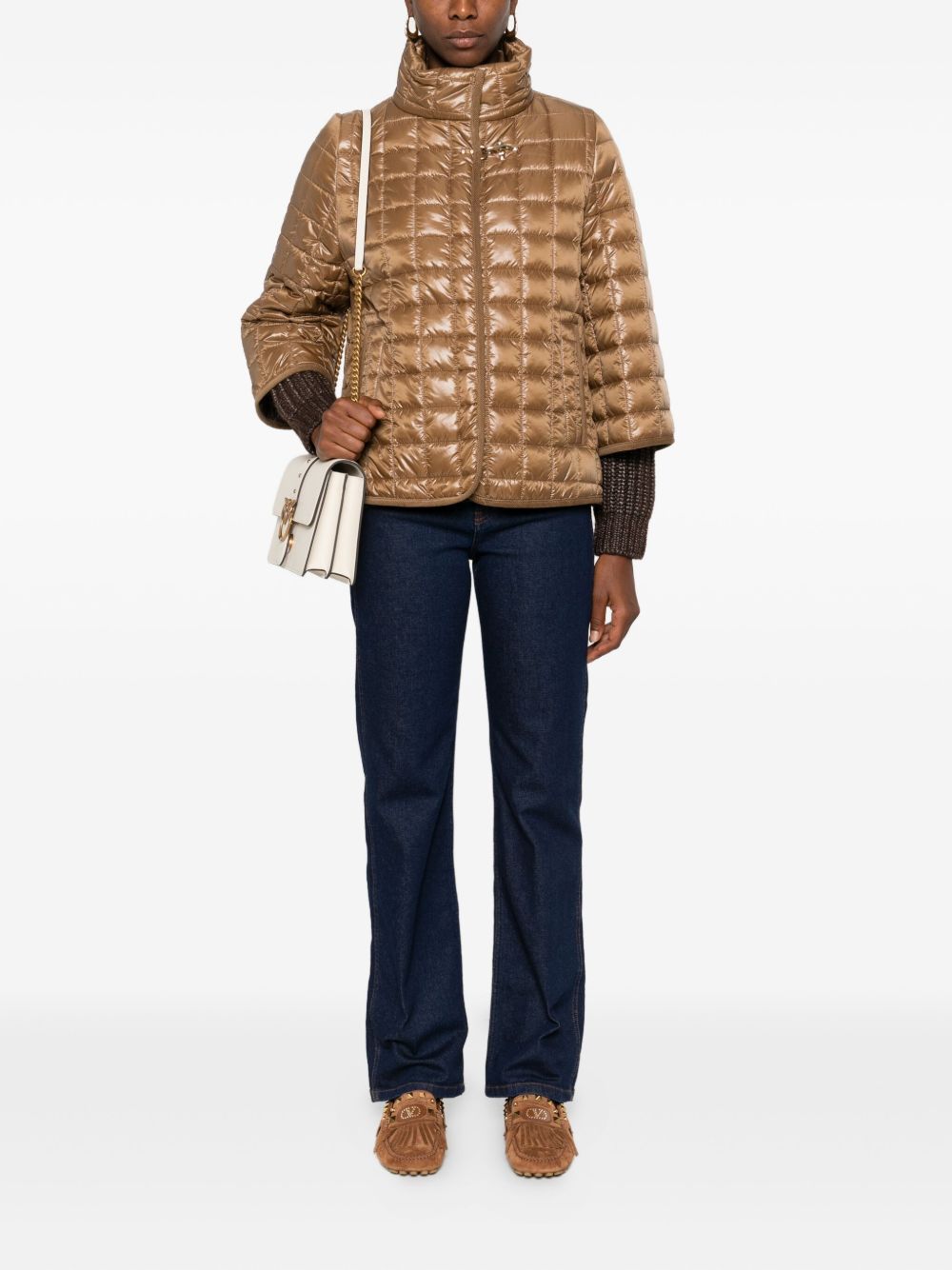 Fay Nylon quilted cape - view 2